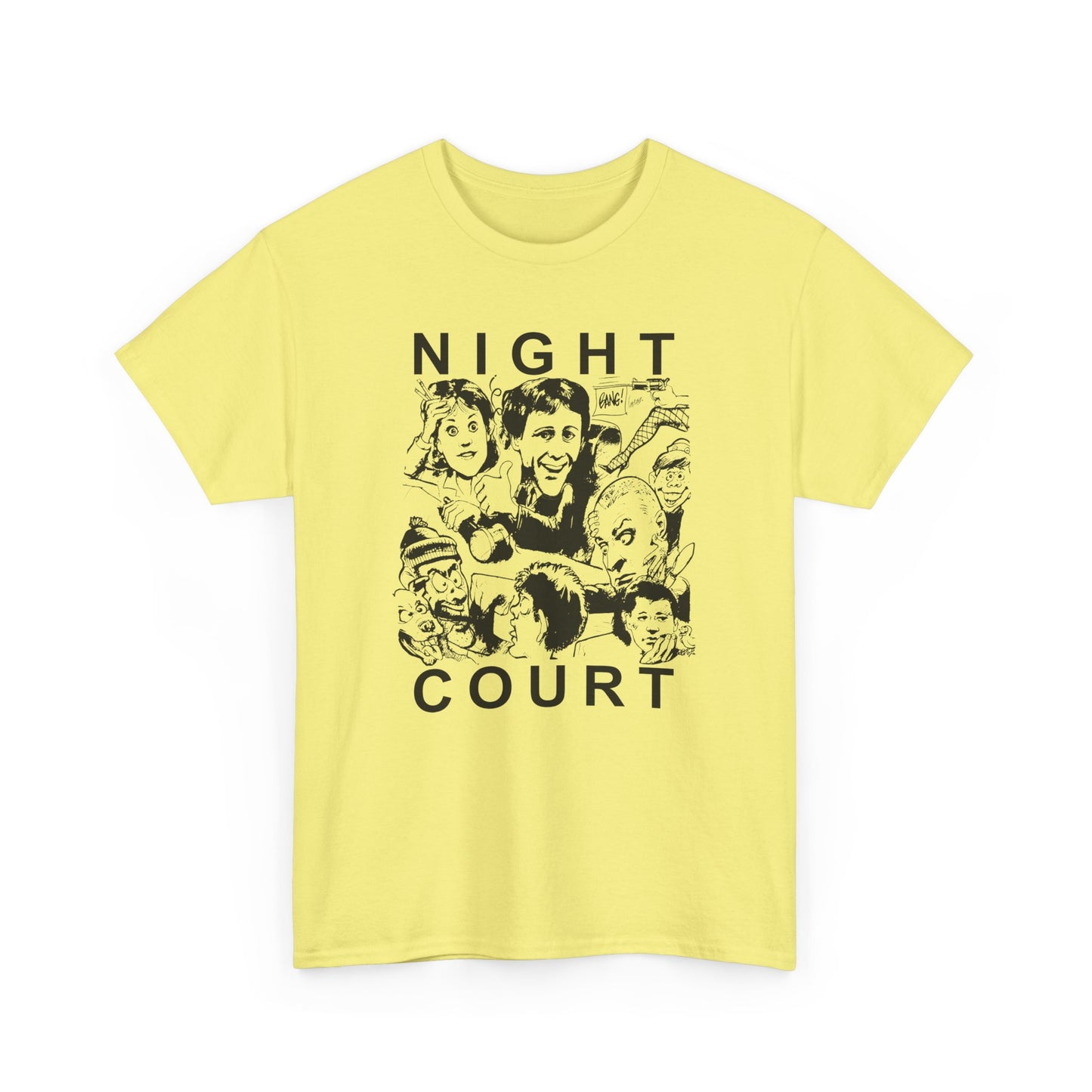 night court tv show newspaper art custom edit tshirt