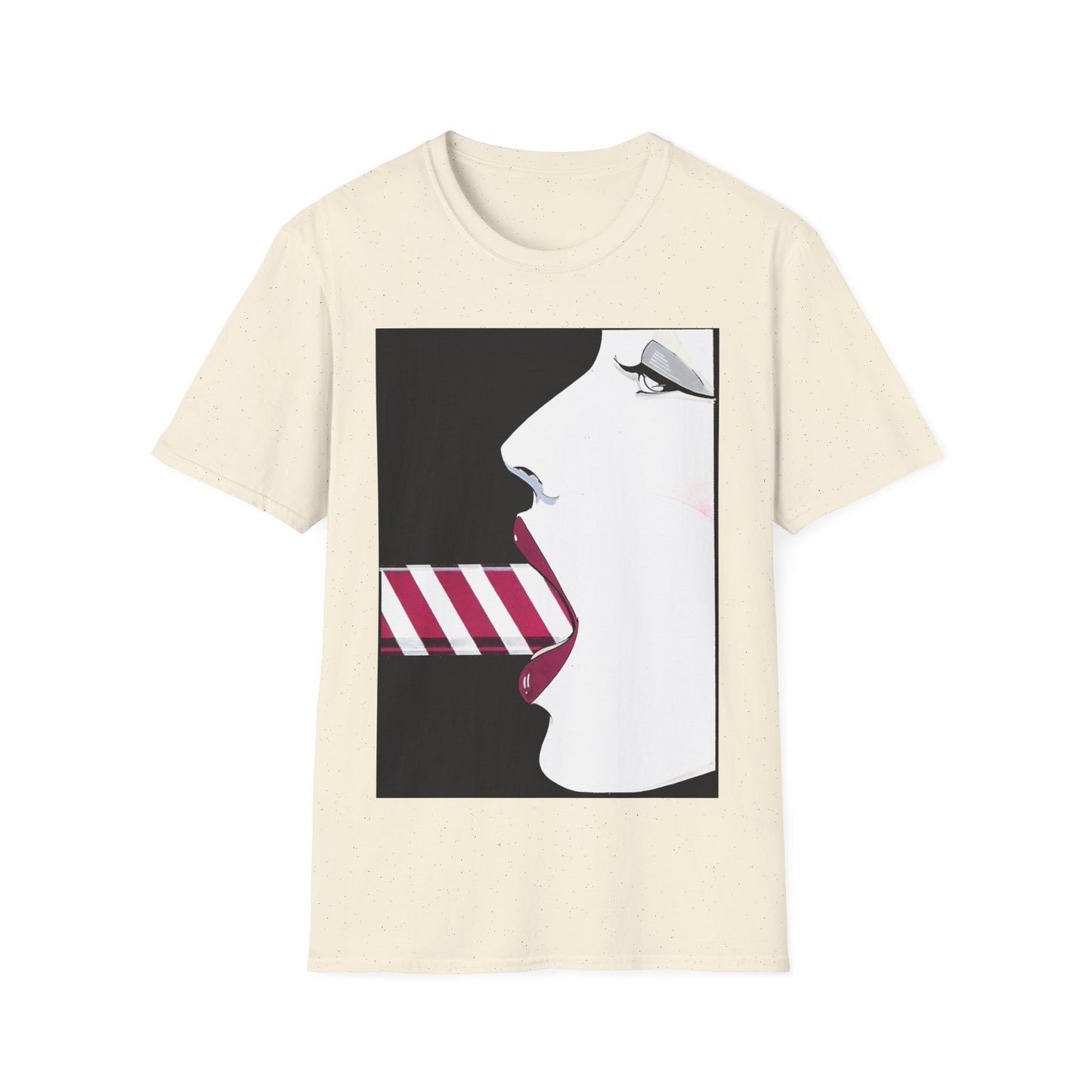 patrick nagel candy cane tshirt