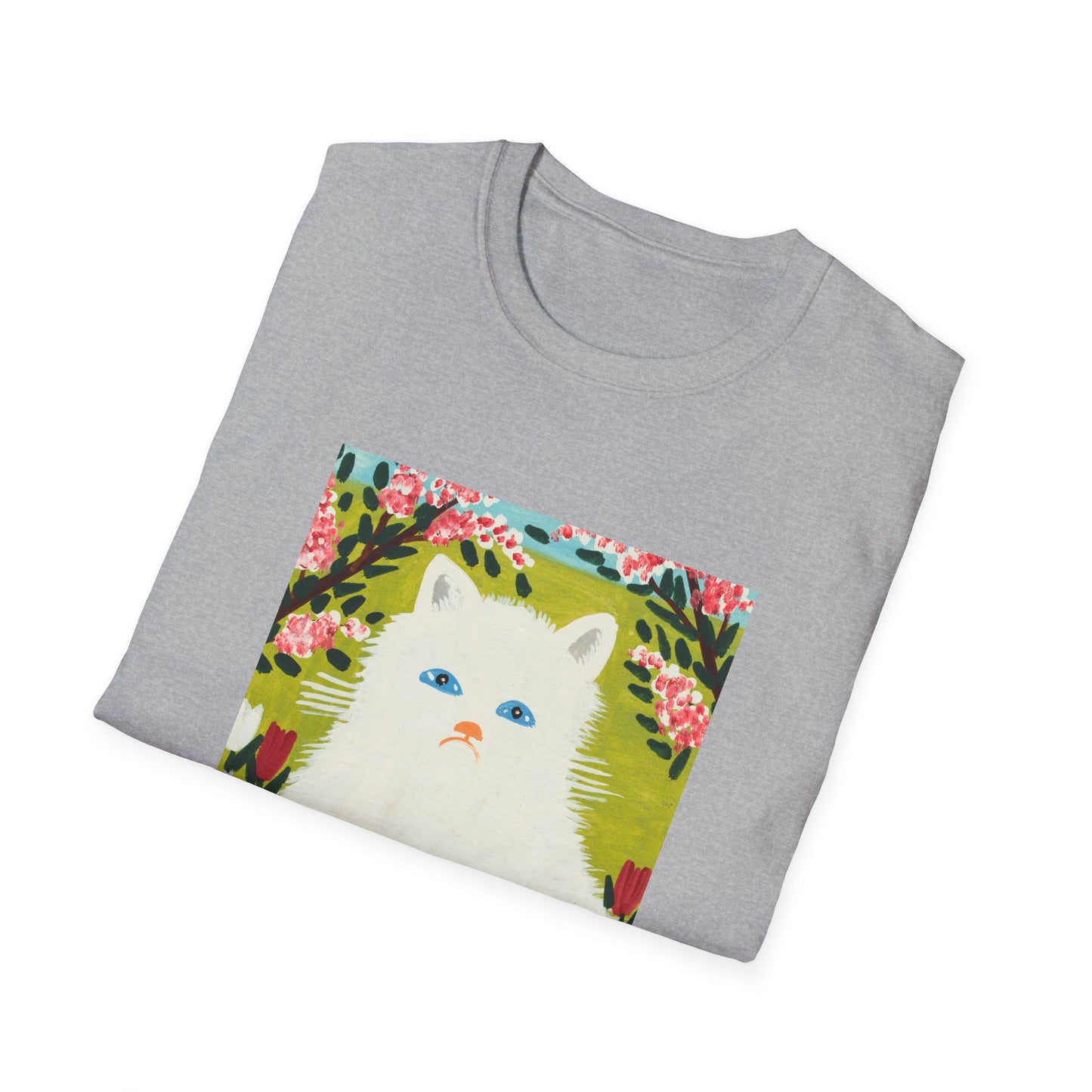 maud lewis canadian folk artist white cat tshirt