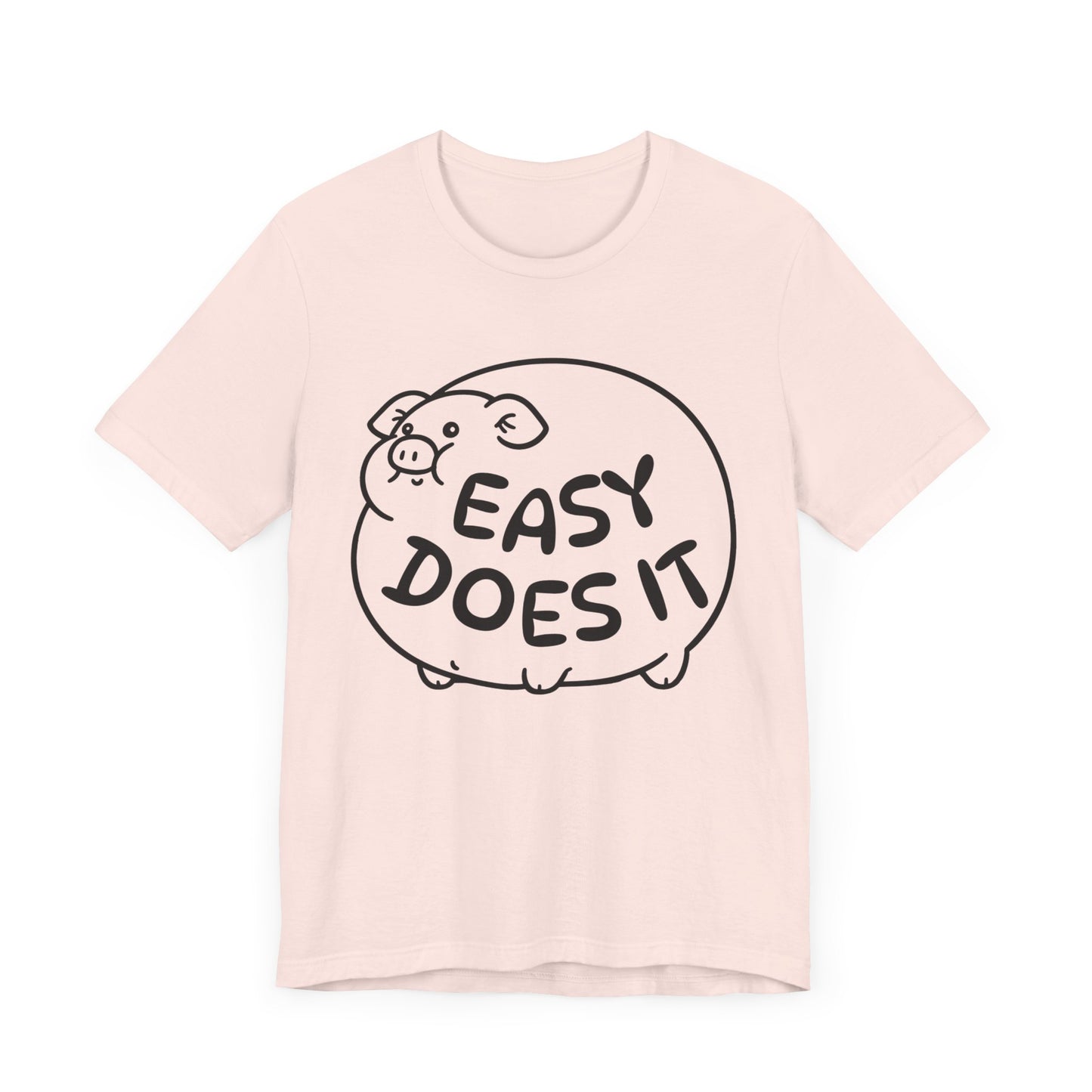 easy does it inflated pig tshirt