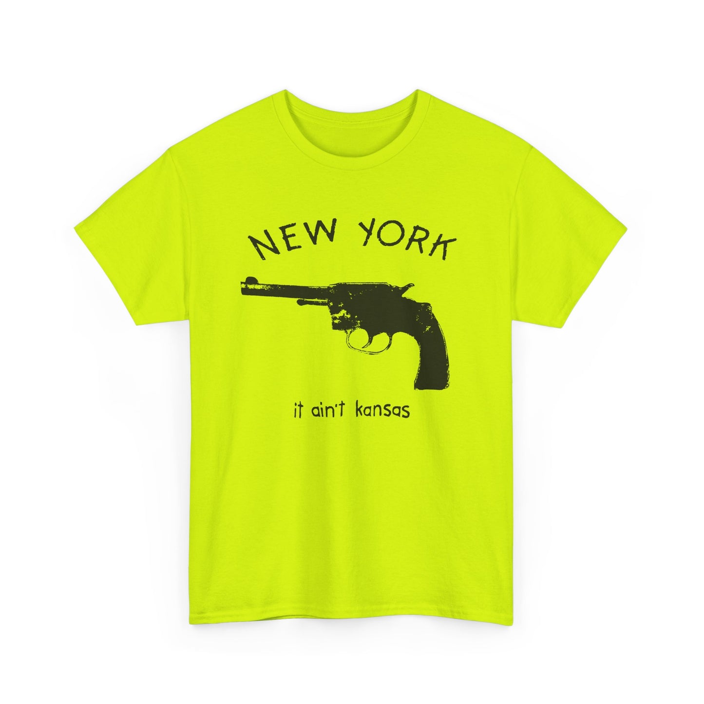 vintage 90s new york it ain't kansas with pistol reproduction tshirt