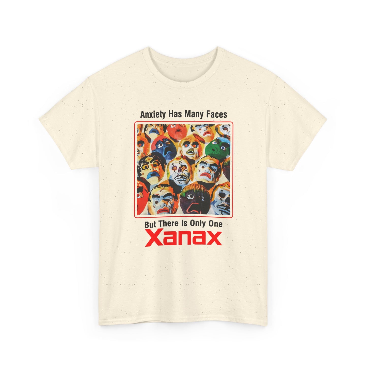 vintage xanax anxiety has many faces but there is only one tshirt