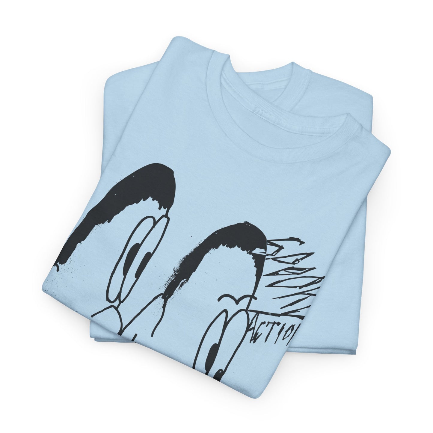 vintage norweigan weird doodle spooky action reproduction tshirt