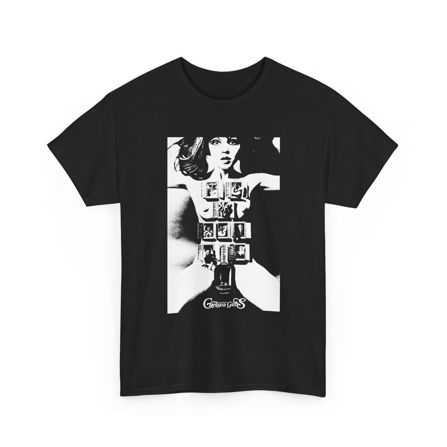 1966 experimental warhol movie chelsea girls movie poster reproduction tshirt