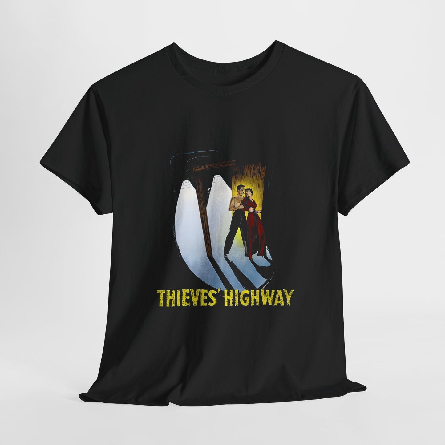 1949 american noir thieves highway movie poster tshirt