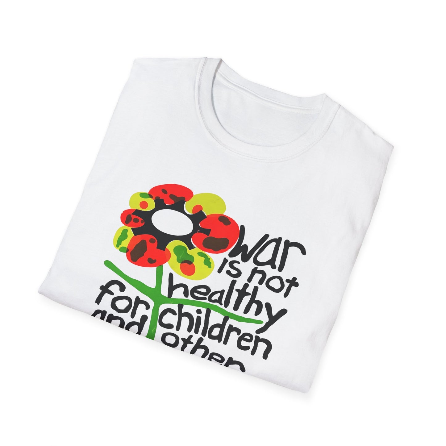 war is not healthy for children and other living things 1970s vietnam anti war poster tshirt