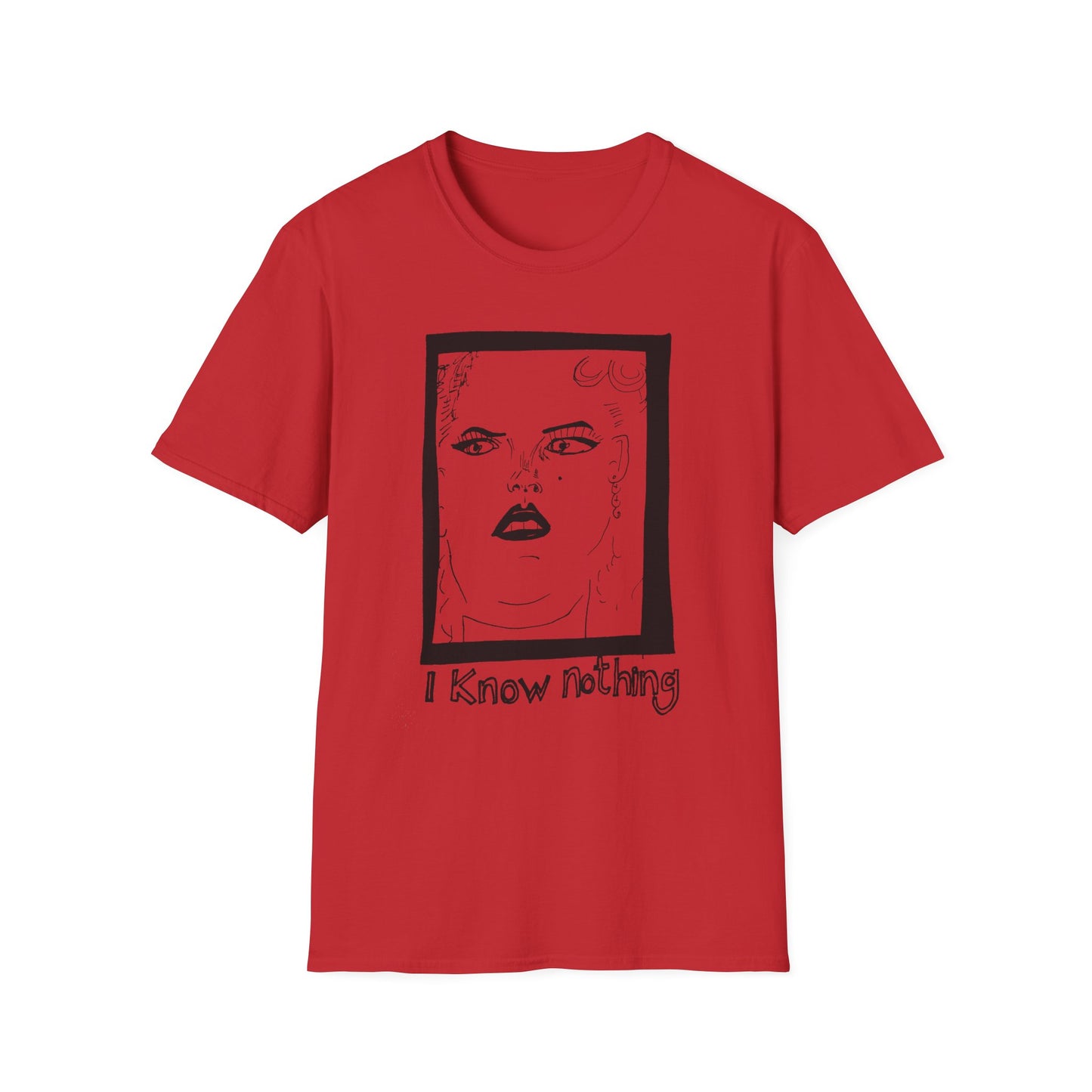 anna nicole smith drawing on a tshirt