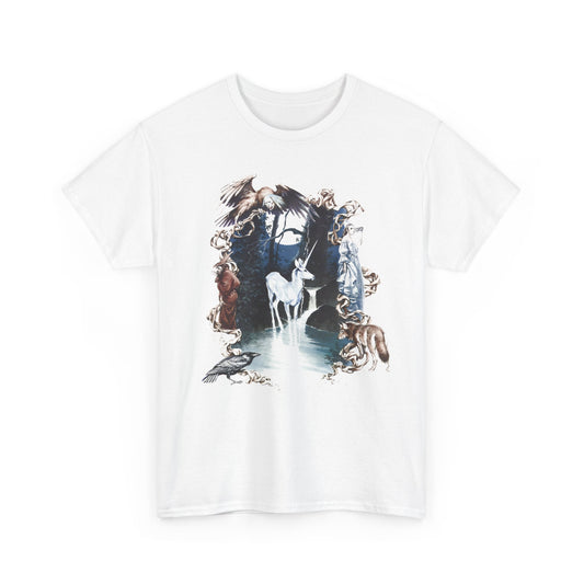 1982 the last unicorn by peter s beagle book cover tshirt