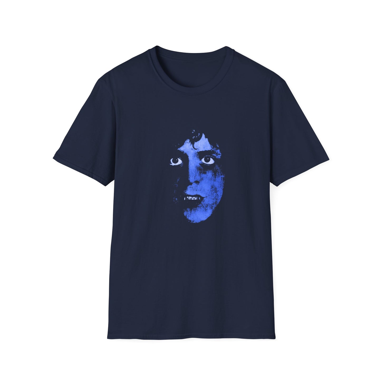 blue rock and roll animal fan art tshirt