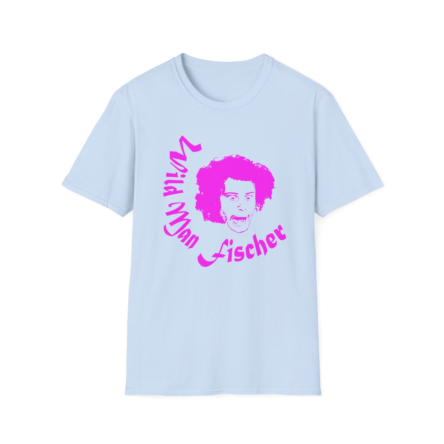 wild man fischer pink stencil tshirt