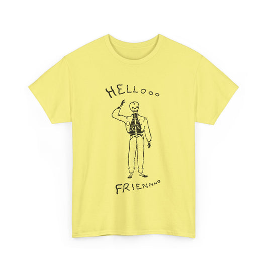 1953 the friendly skeleton illustration from the albuquerque journal reproduction tshirt