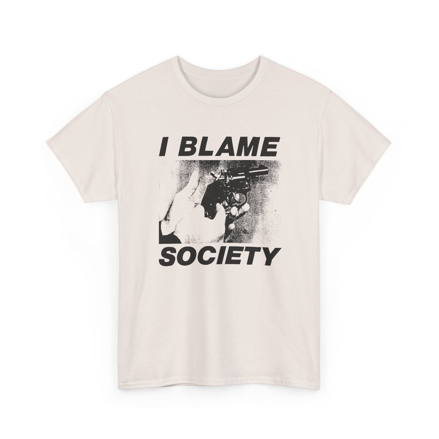 the totally f**cked up i blame society custom reproduction tshirt