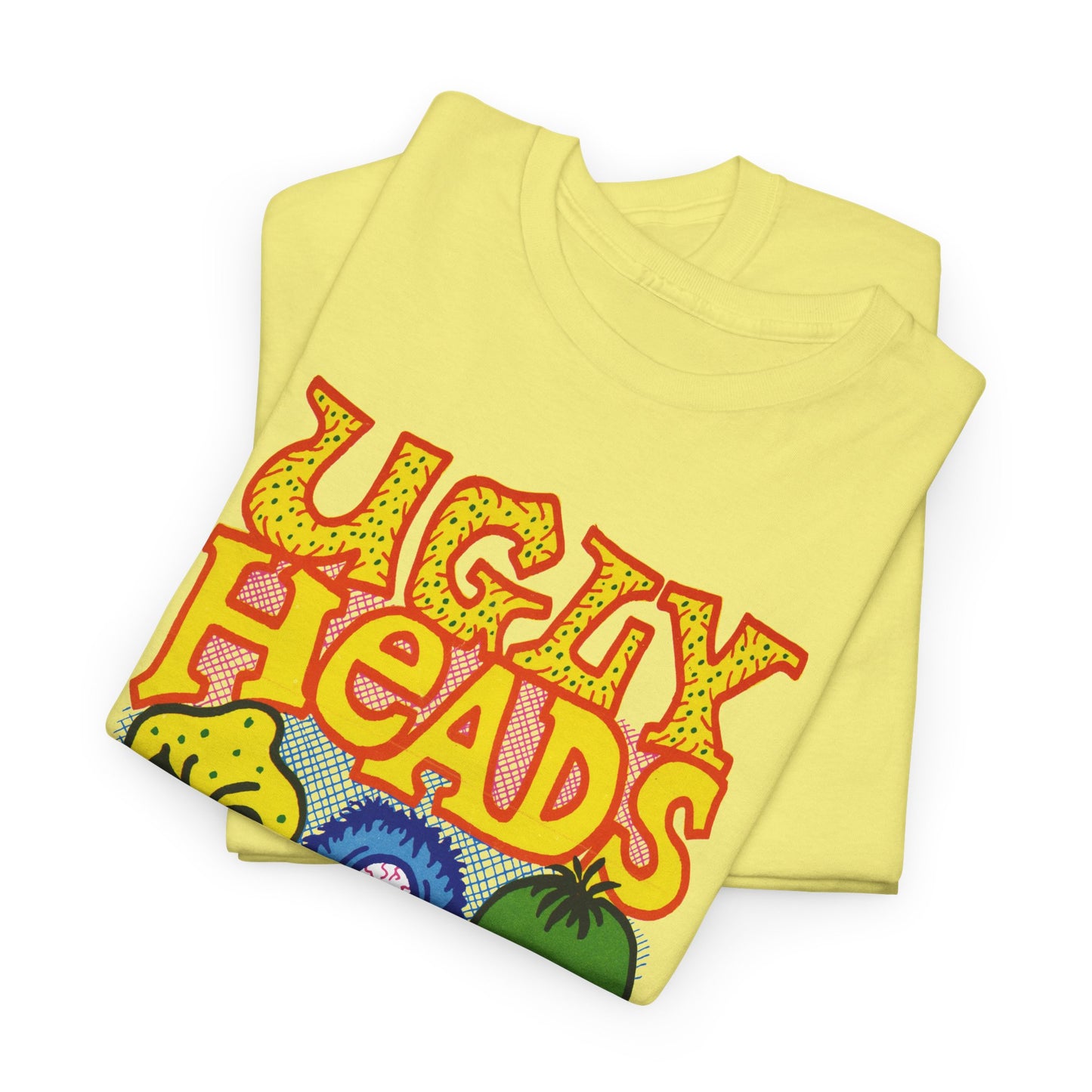 vintage american bubblegum graphic ugly heads reproduction tshirt