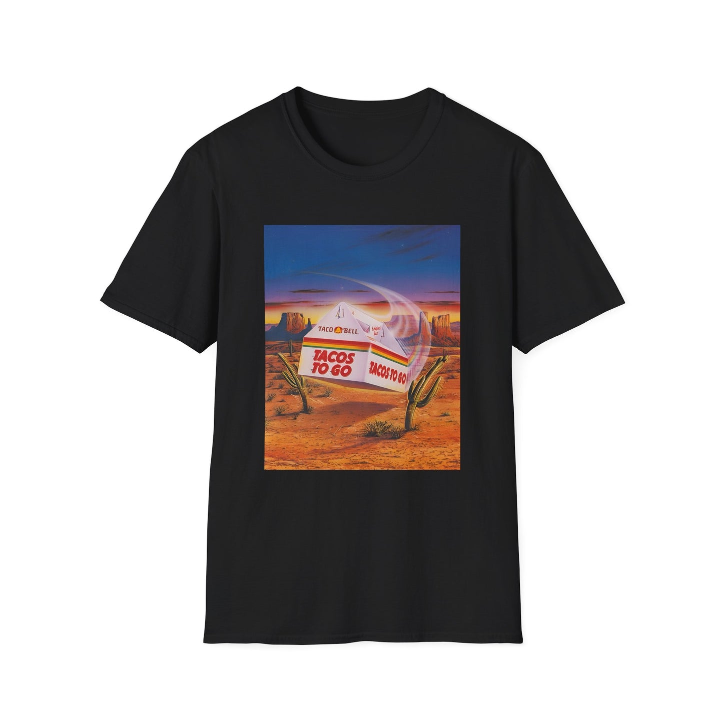 1980s retro taco bell advertisement tshirt