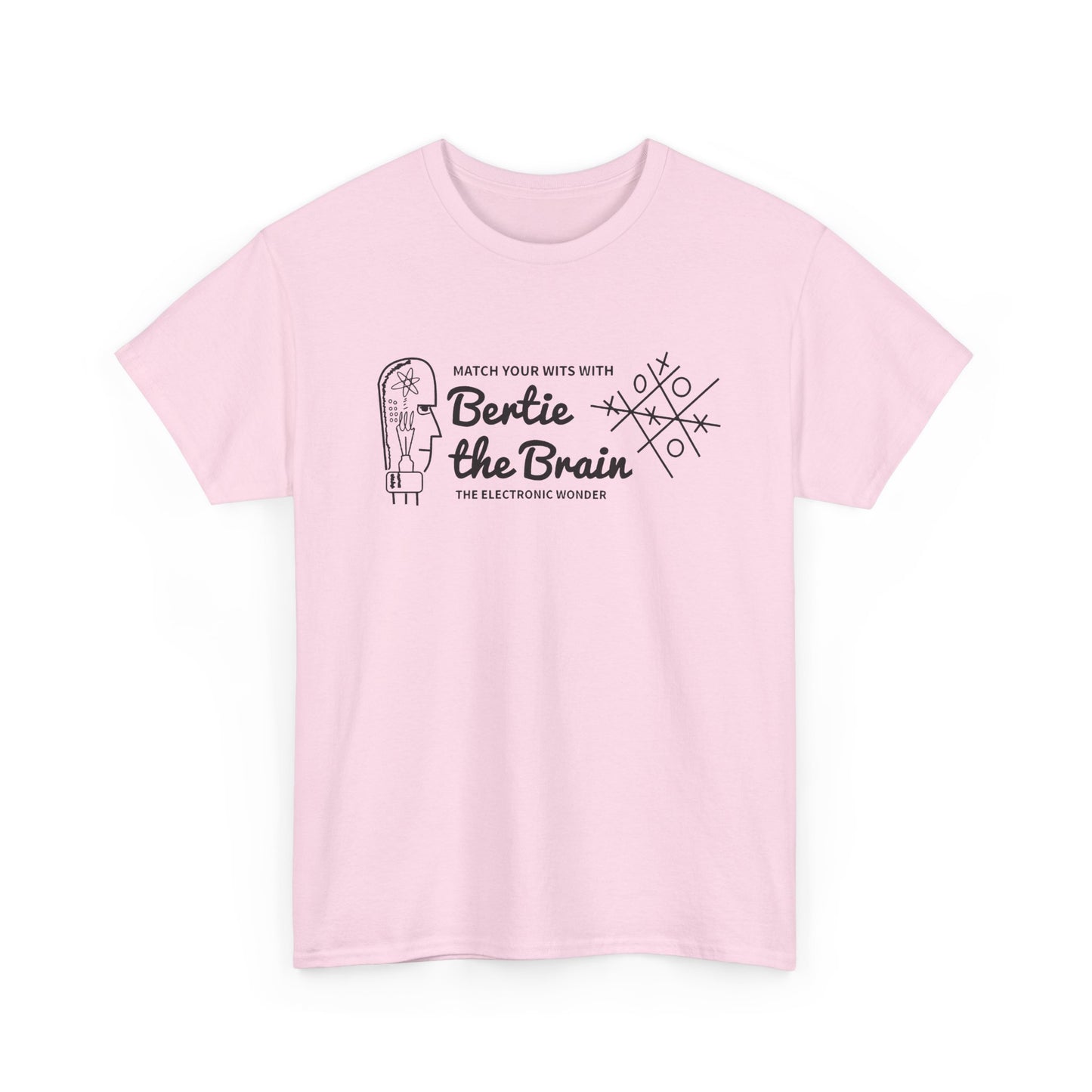 bertie the brain 1950 video game tshirt