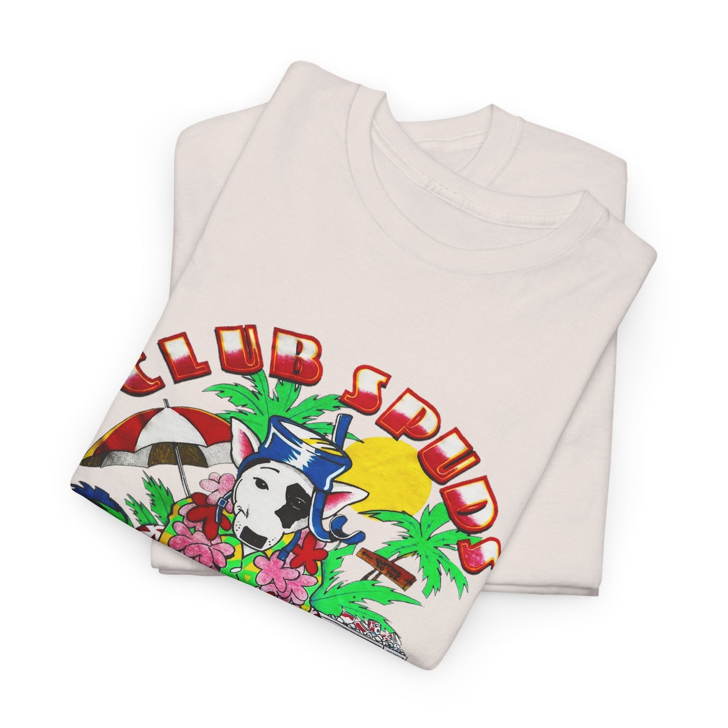 club spuds bud light vintage graphic reproduction tshirt