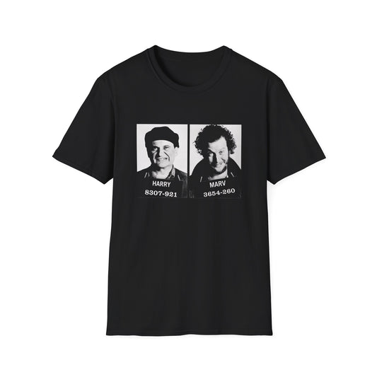 harry and marv mugshot christmas tshirt