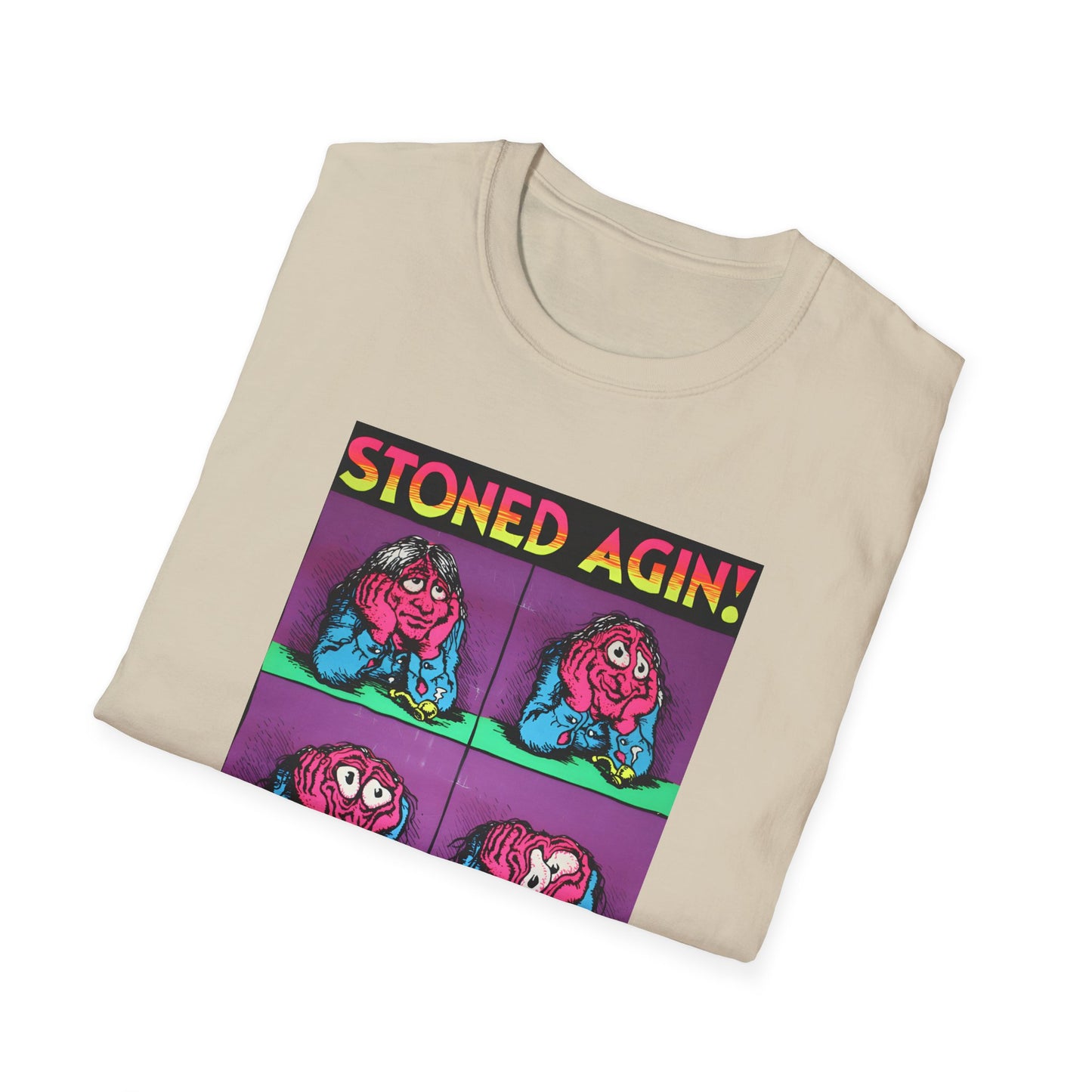 stoned agin! r. crumb blacklight poster tshirt