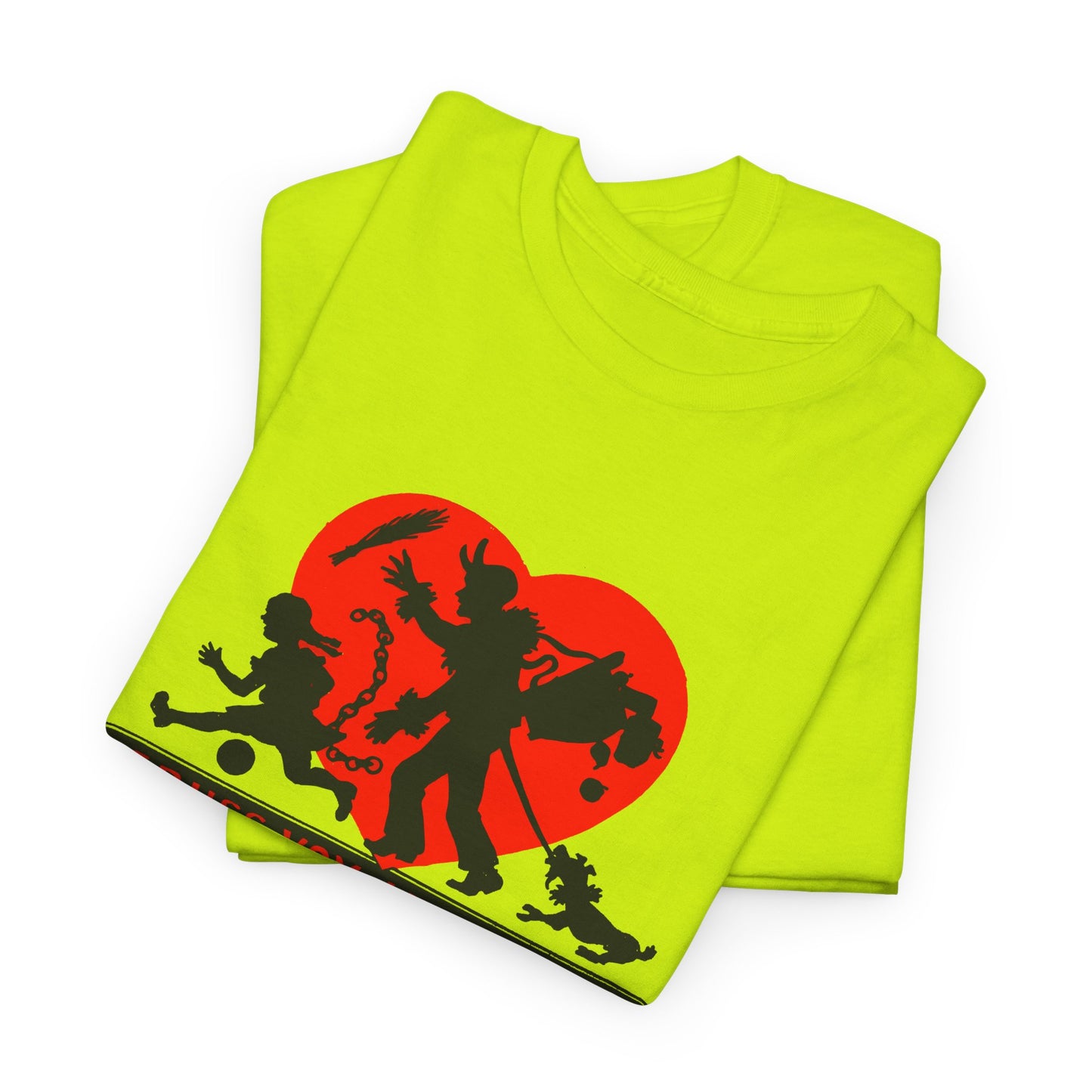 1950s austrian krampus postcard graphic tshirt