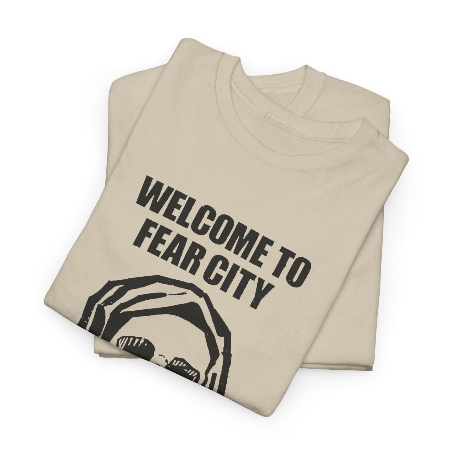 welcome to fear city 1975 new york pamphlet skull tshirt
