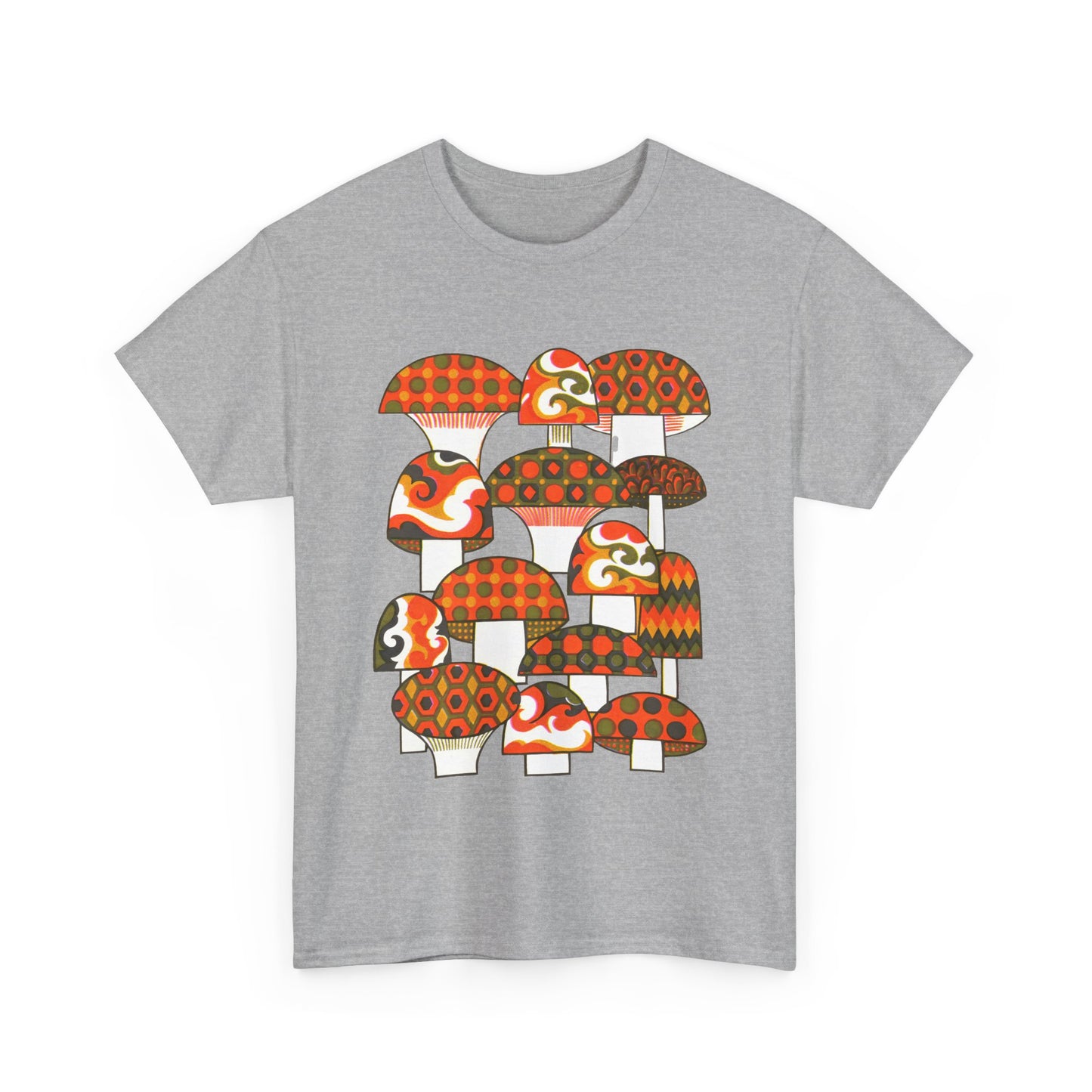 1970s mushrooms by george briard tshirt