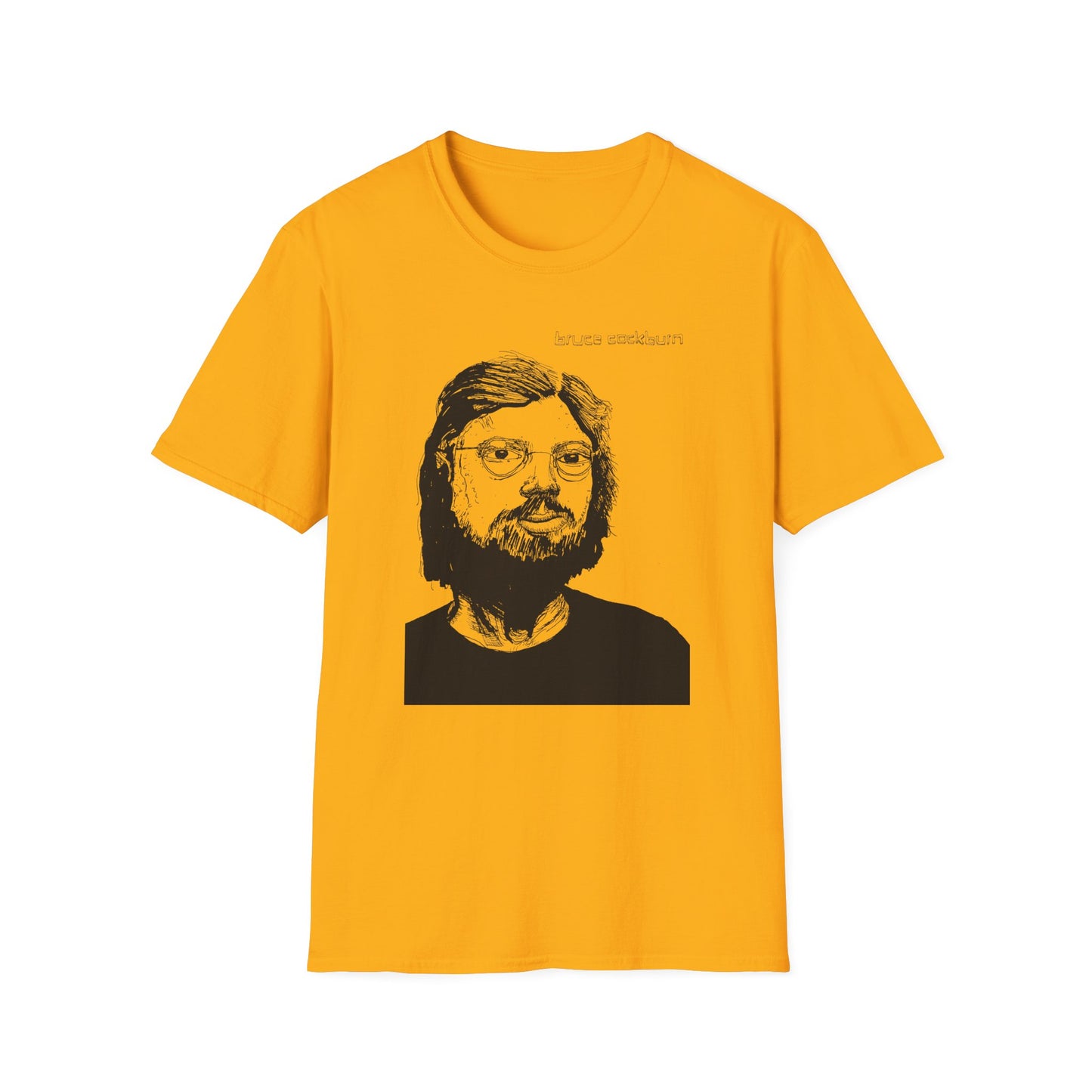 bruce cockburn original drawing tshirt