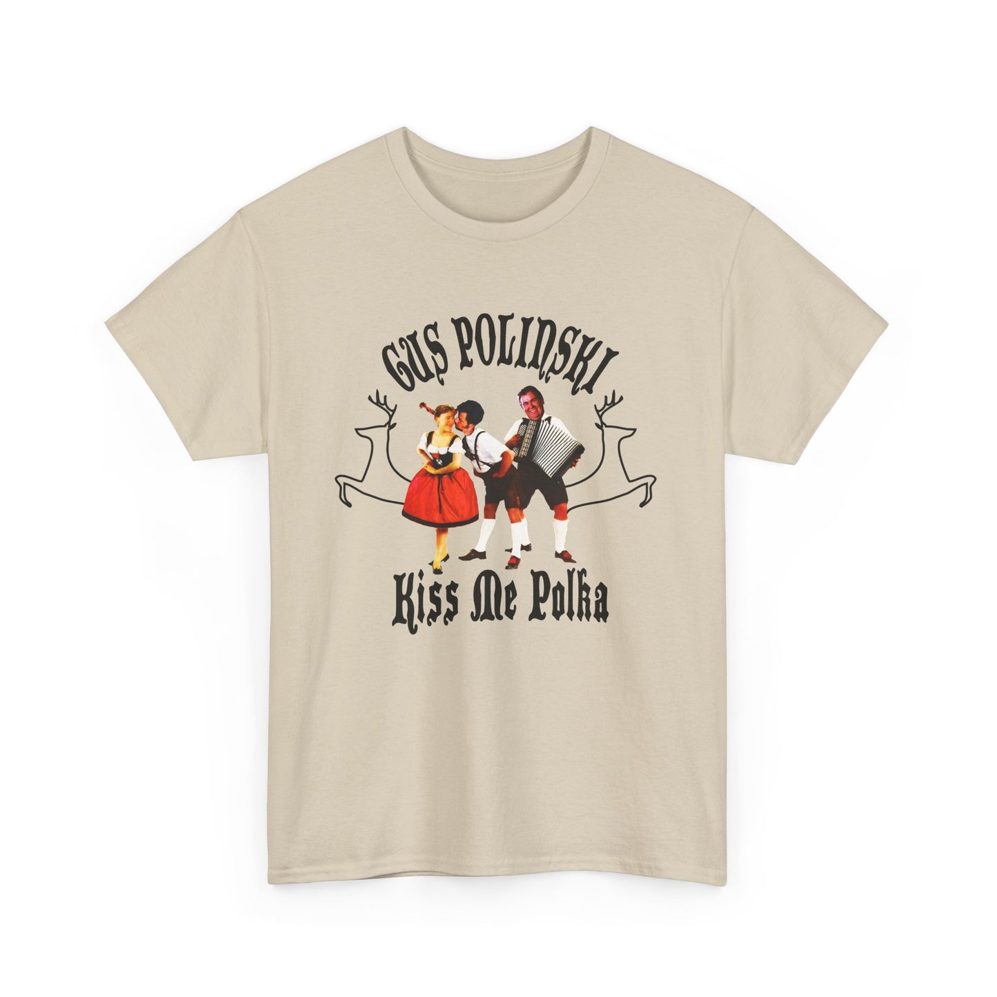 home alone gus polinski (john candy) poker king of the midwest parody album cover for kiss me polka tshirt