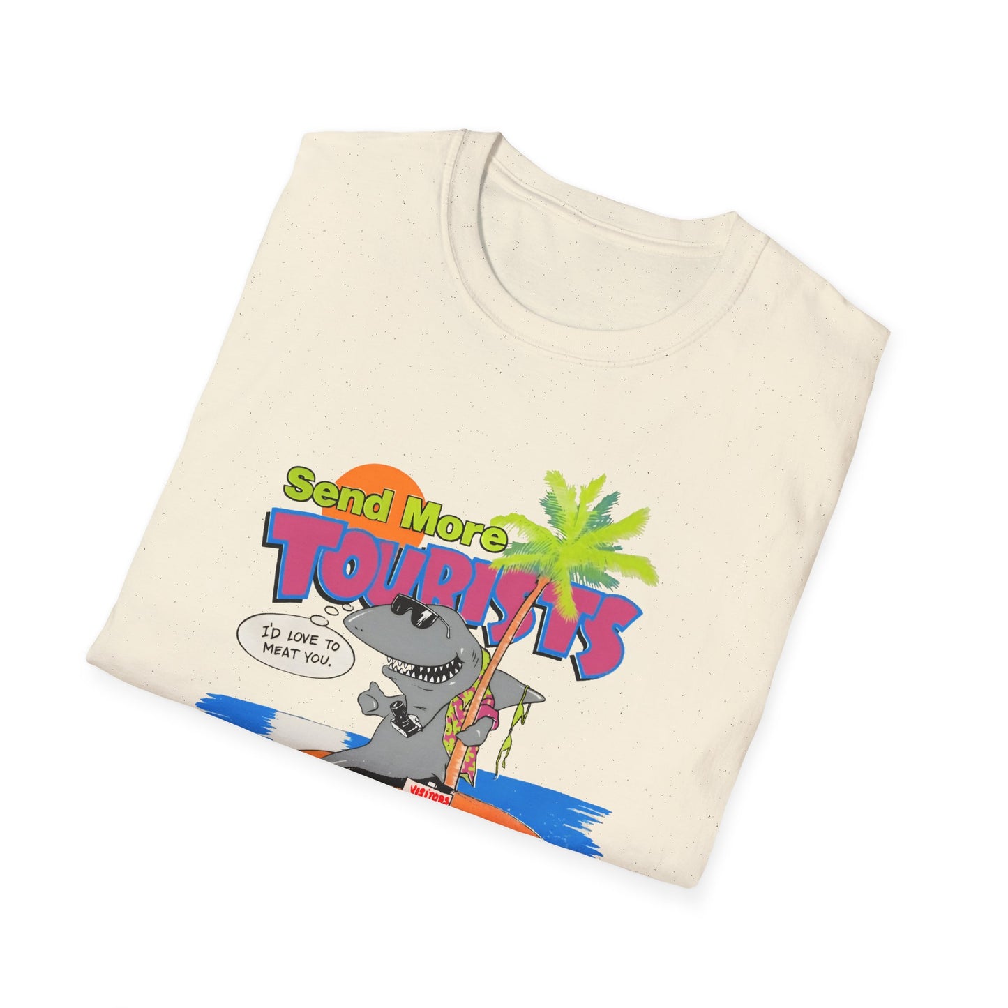 vintage 1980s send more tourists graphic tshirt