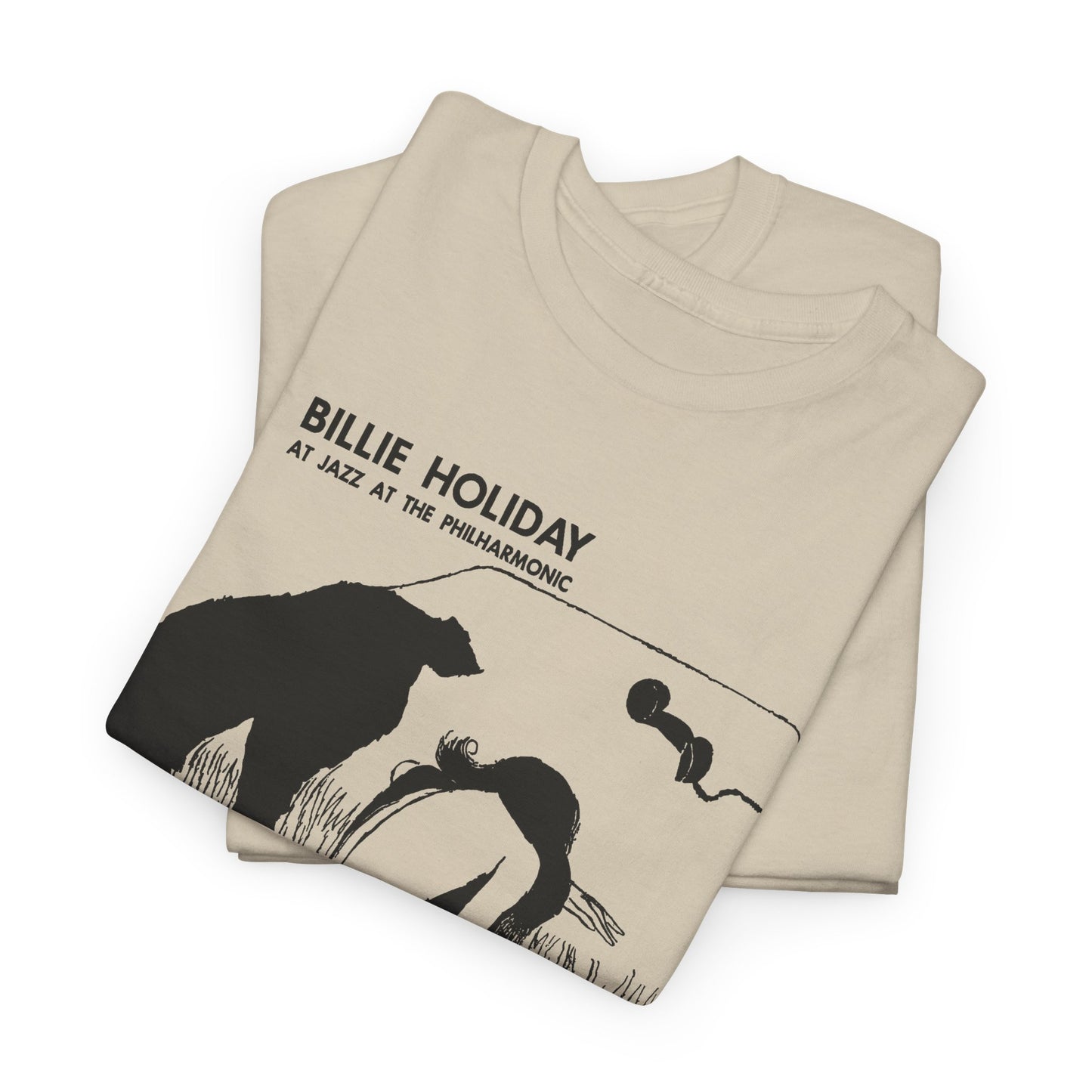 1954 billie holiday at jazz at the philharmonic slightly stretched graphic tshirt