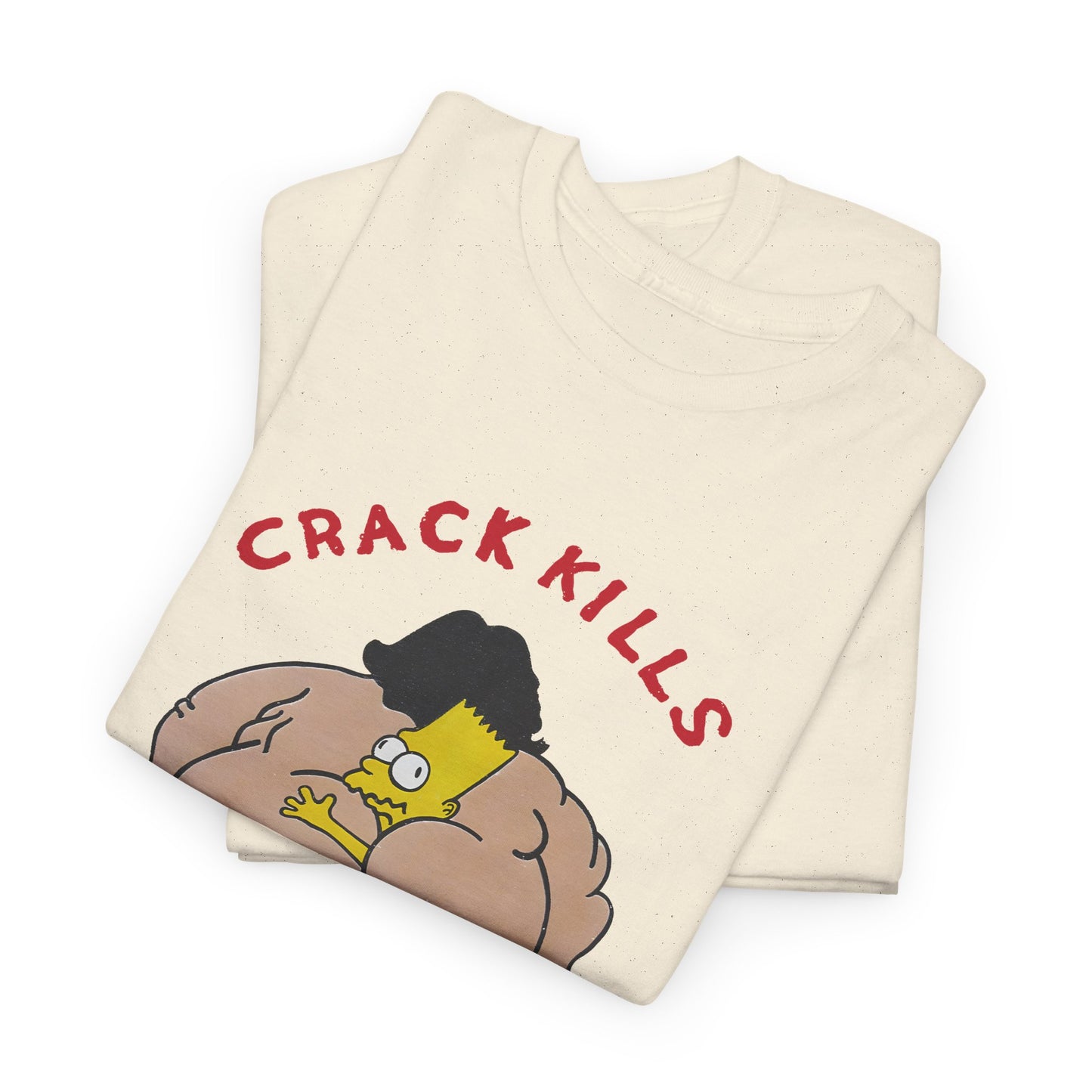 bart simpson crack kills parody vintage reproduction tshirt