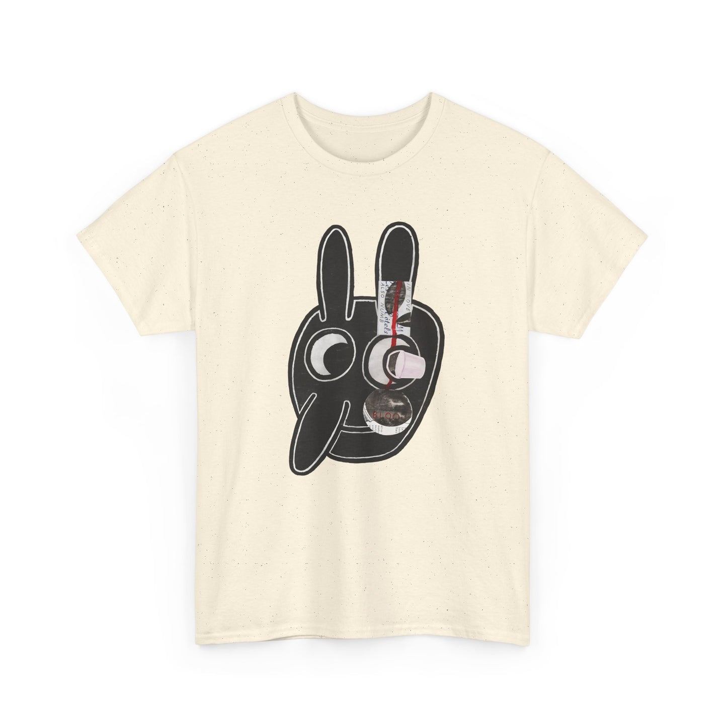 1977 blood by ray johnson reproduction tshirt