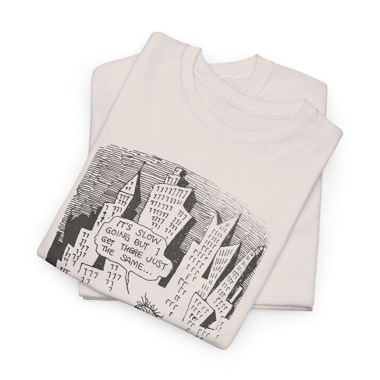 r. crumb slow going illustration tshirt