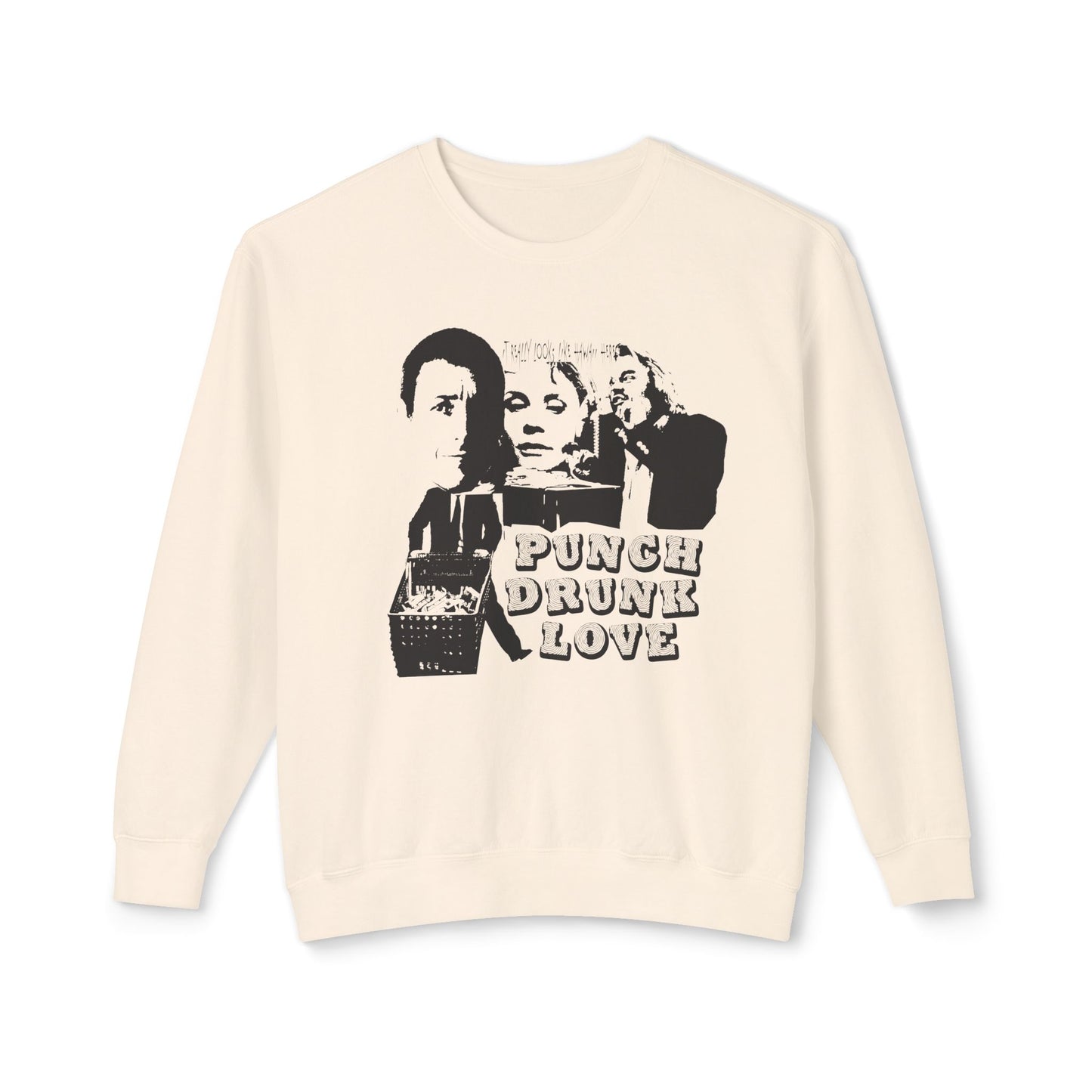 punch drunk love fan art flyer style 100% cotton sweatshirt