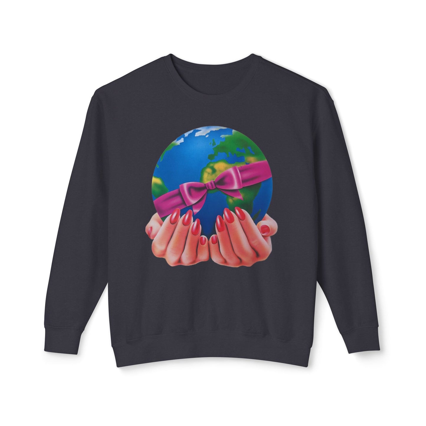 1980s graphic from a greeting card "i'd give you the world" 100% cotton sweatshirt