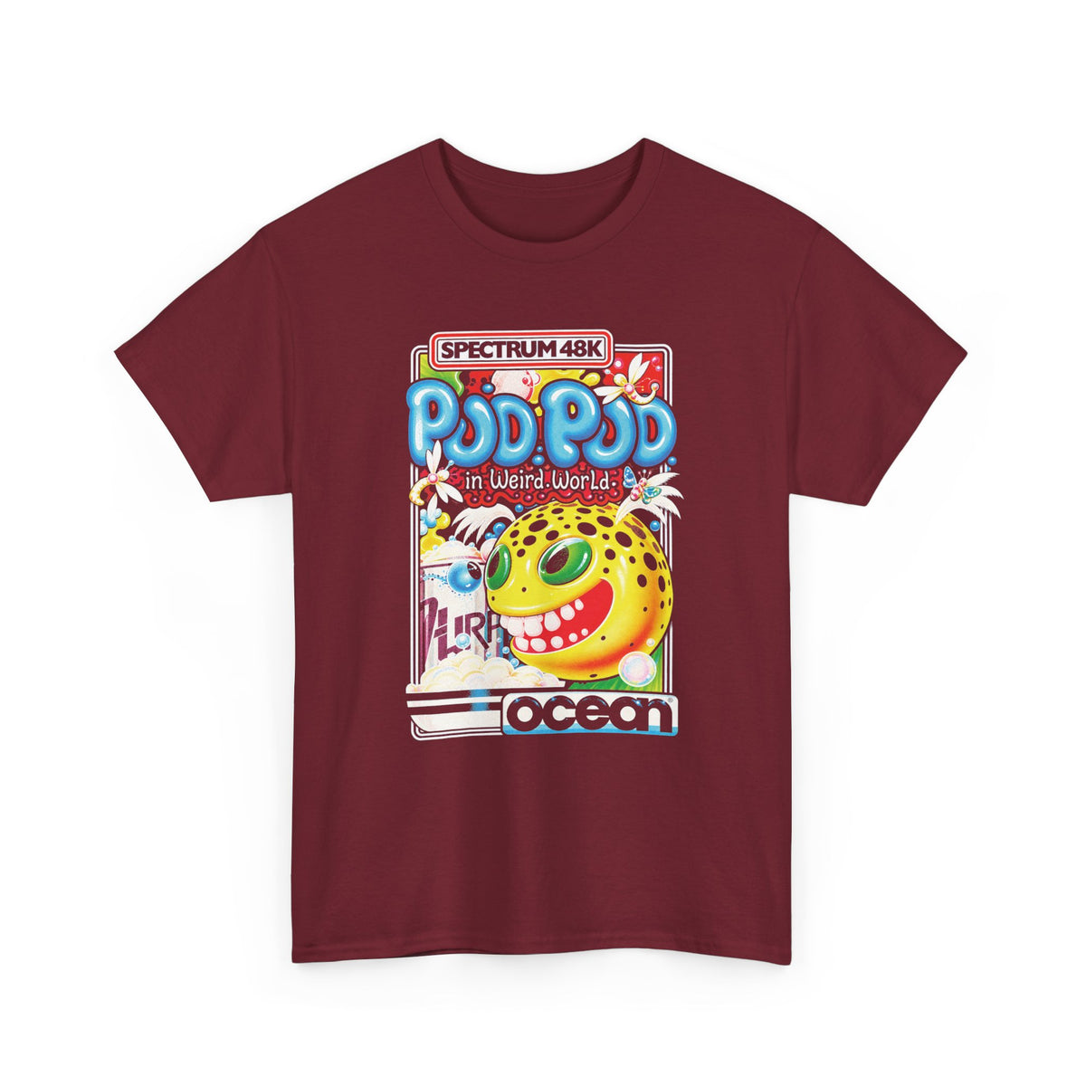 1985 pud pud in weird world computer game tshirt