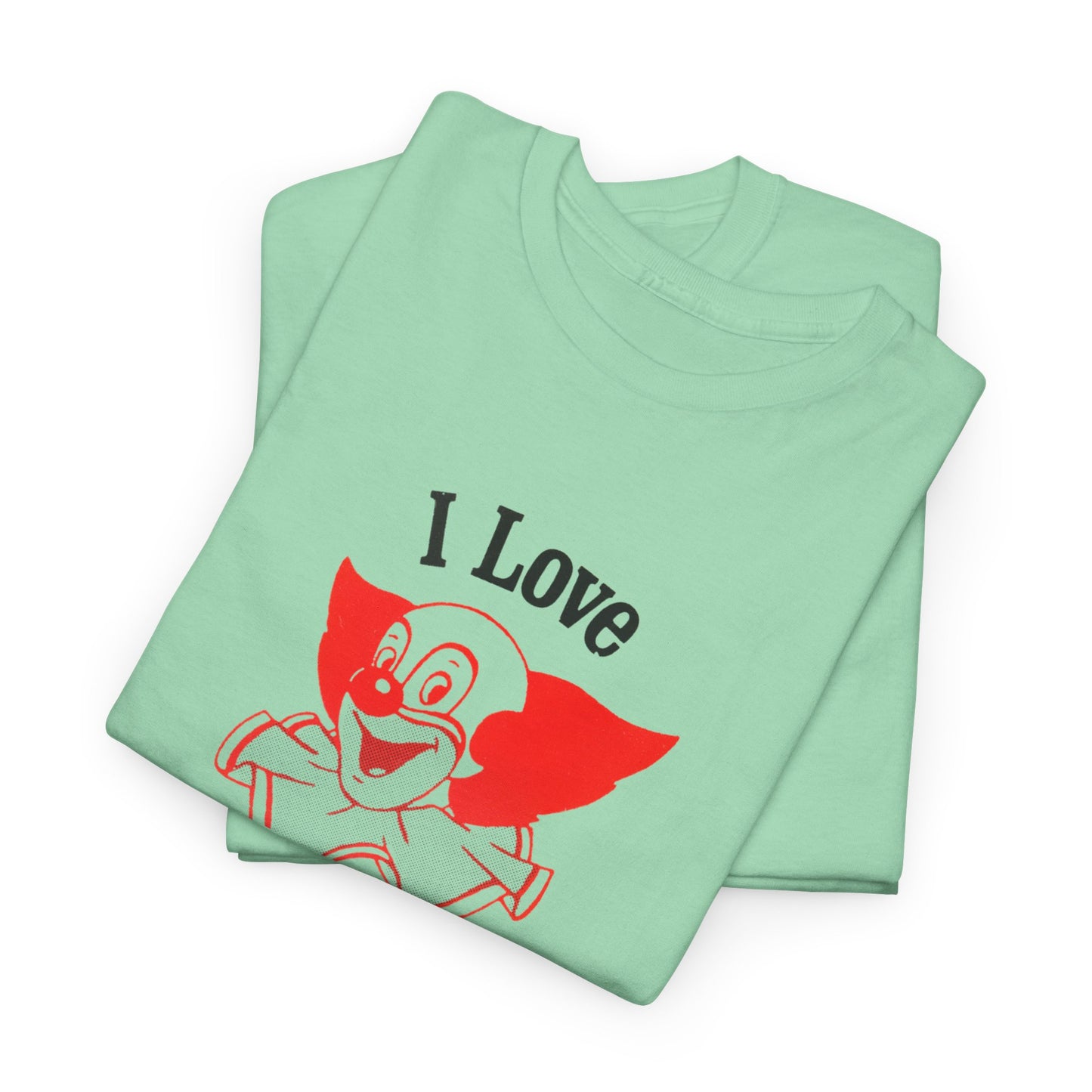 i love bozo vintage reproduction tshirt