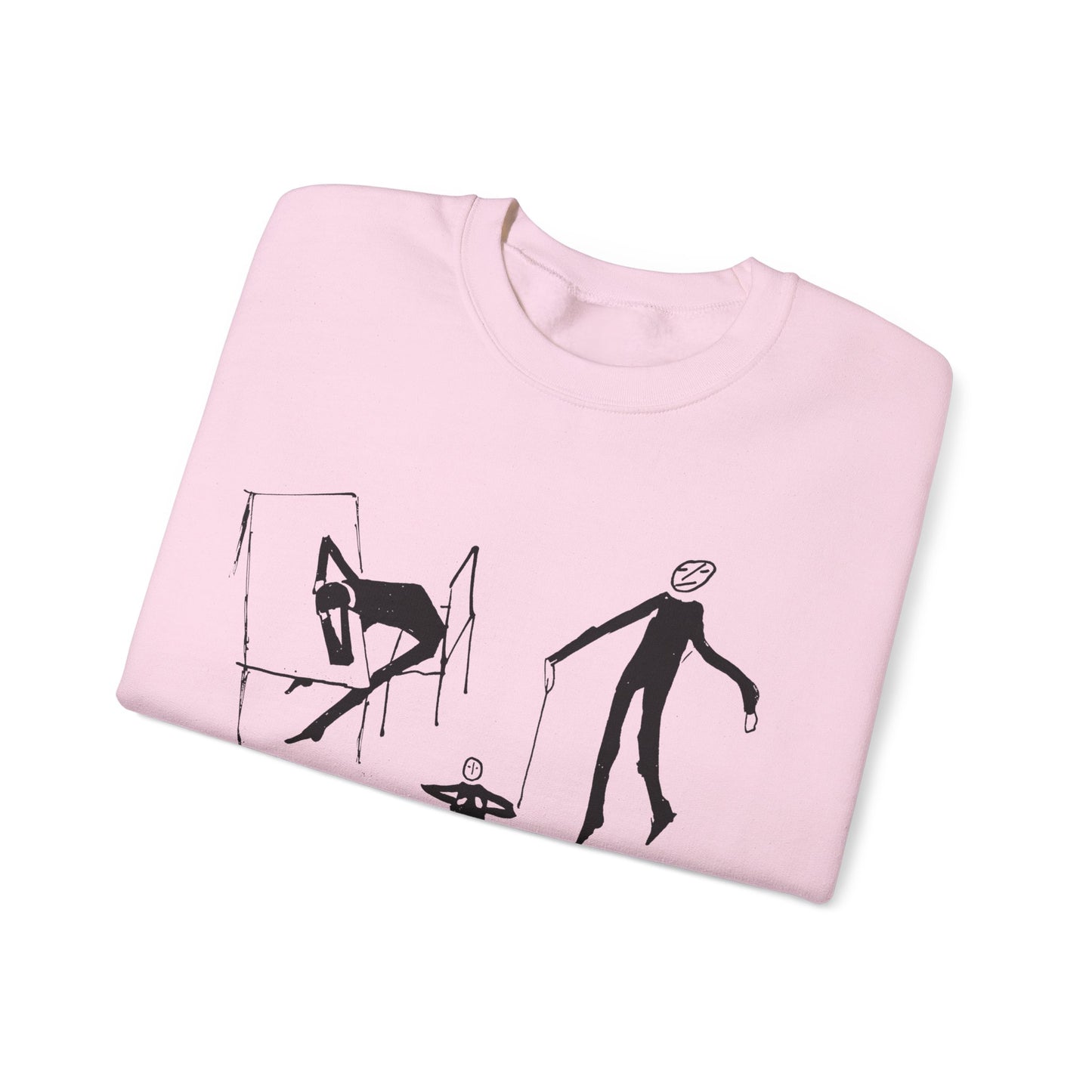 early 1900s sketches (collage of sketches) india ink on paper by franz kafka unisex heavy blend crewneck sweatshirt