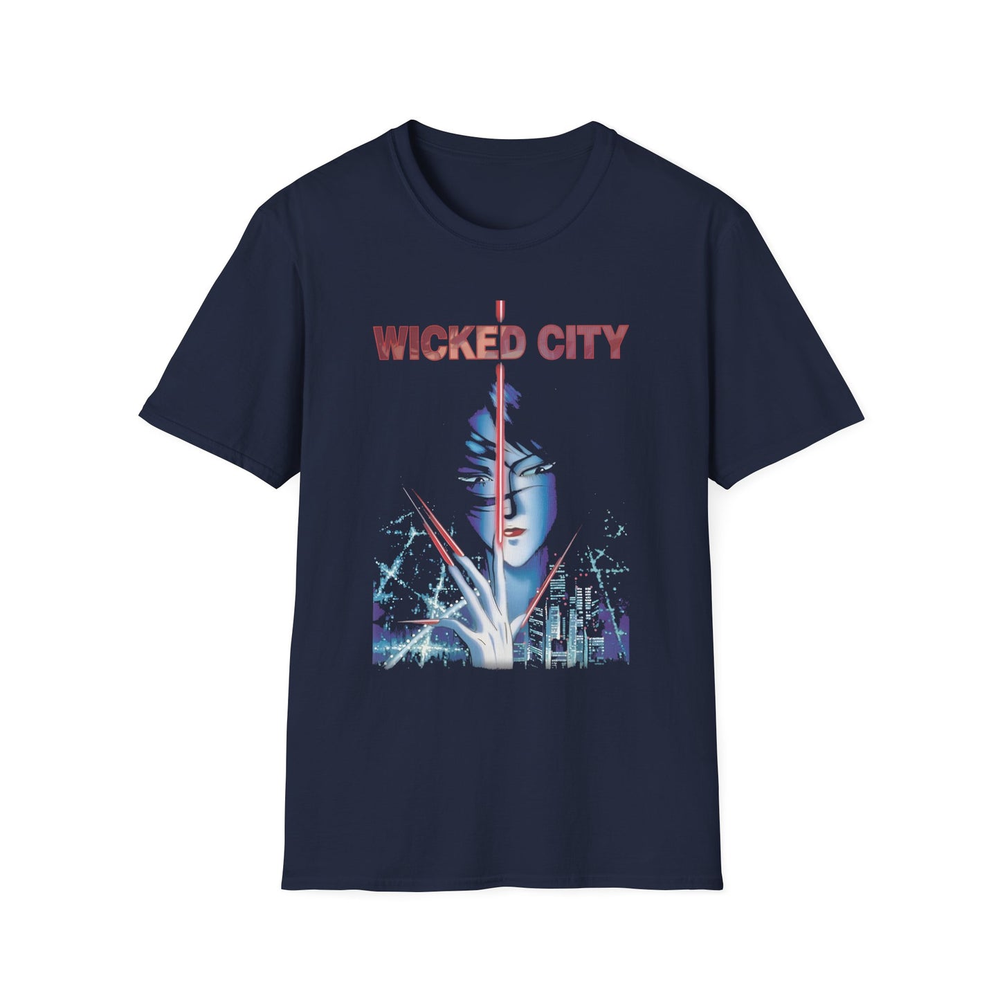 1987 japanese adult animated dark fantasy action horror movie wicked city or supernatural beast city tshirt