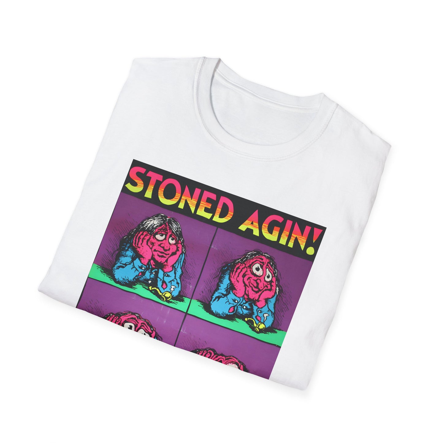 stoned agin! r. crumb blacklight poster tshirt