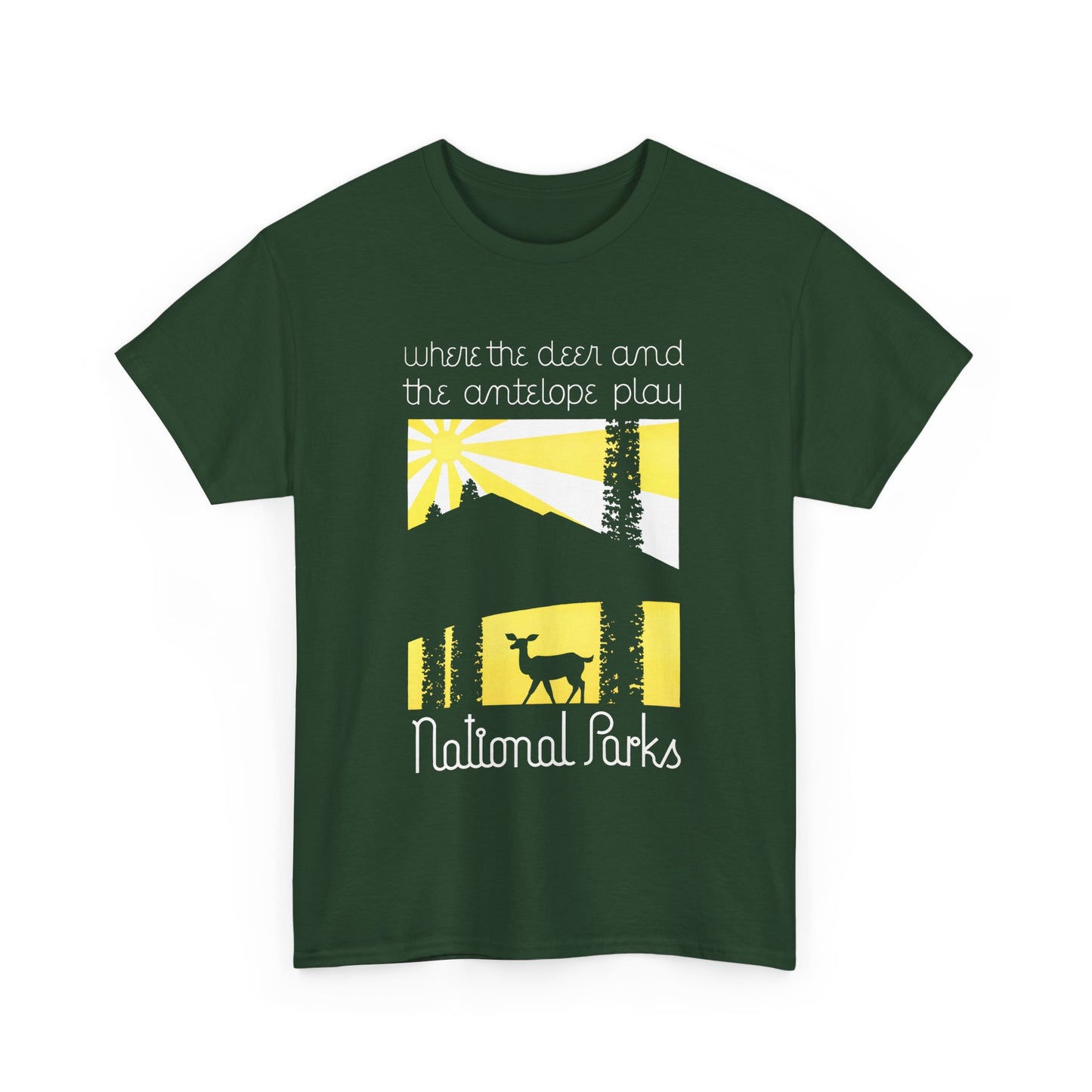 american vintage national parks poster reproduction tshirt