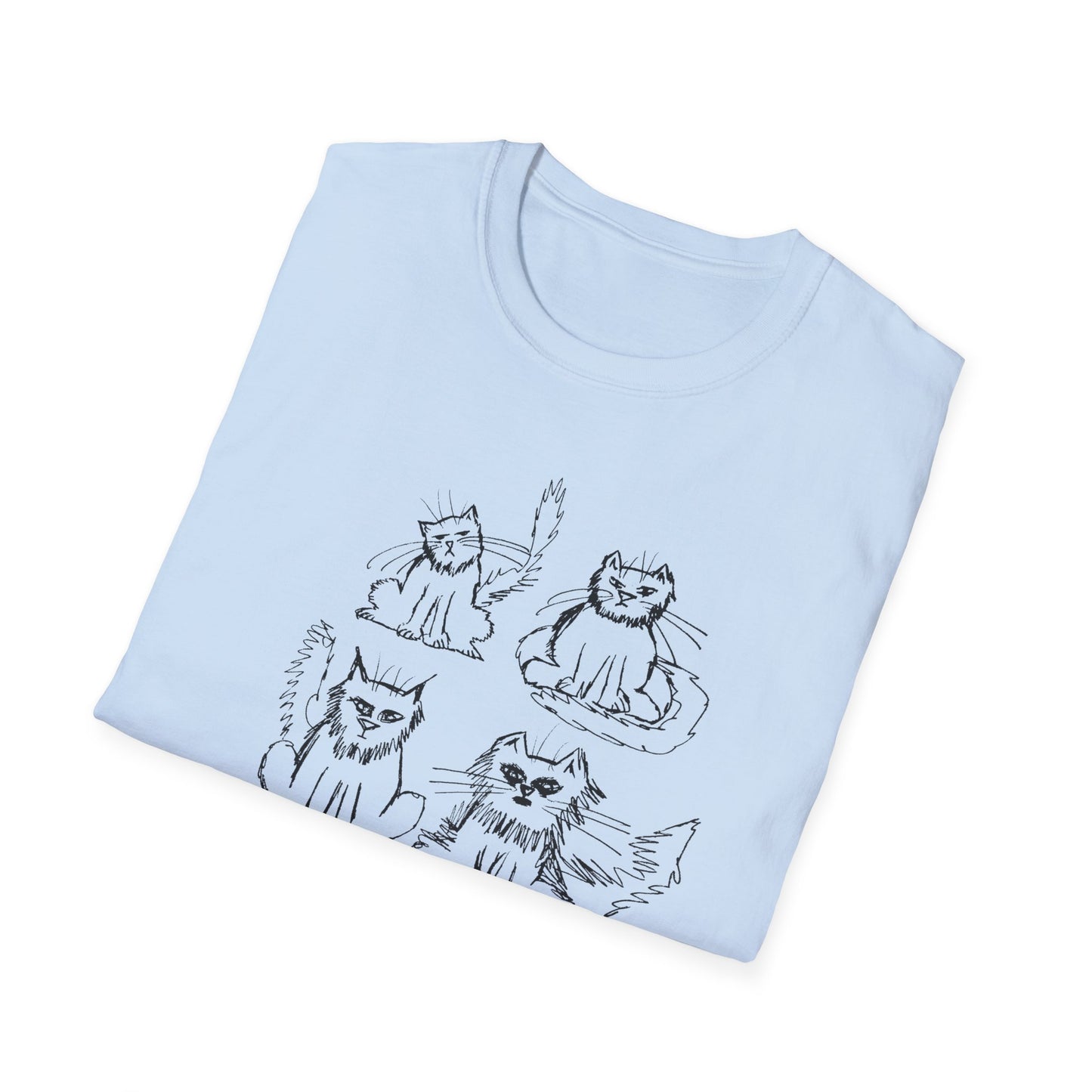 original drawing another six cats tshirt