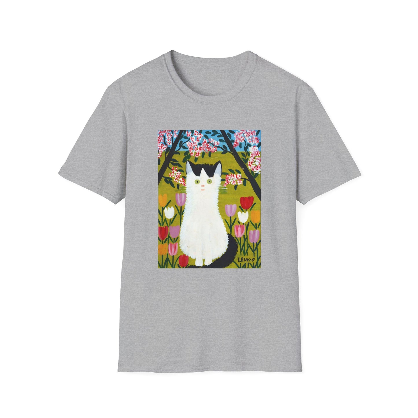 maud lewis nova scotia canadian folk artist white and black cat tshirt