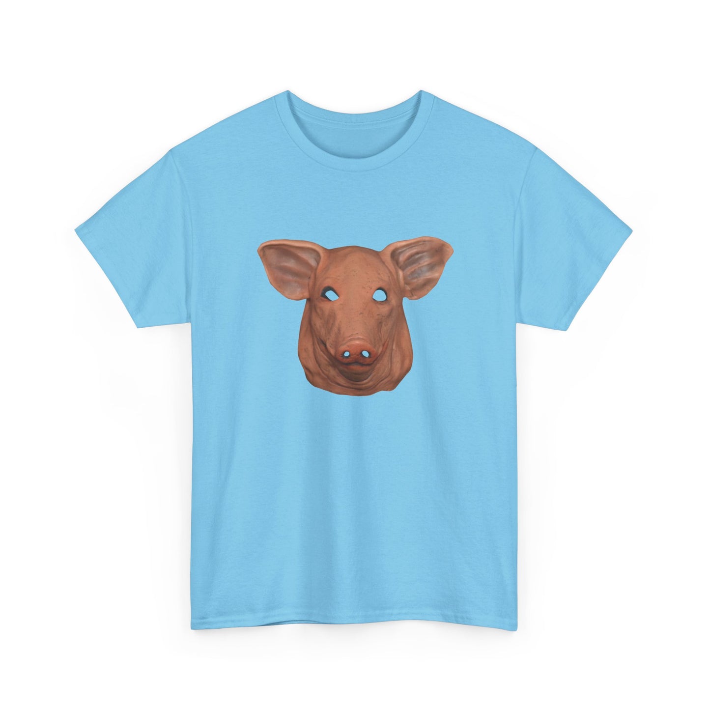 creepy pig mask tshirt