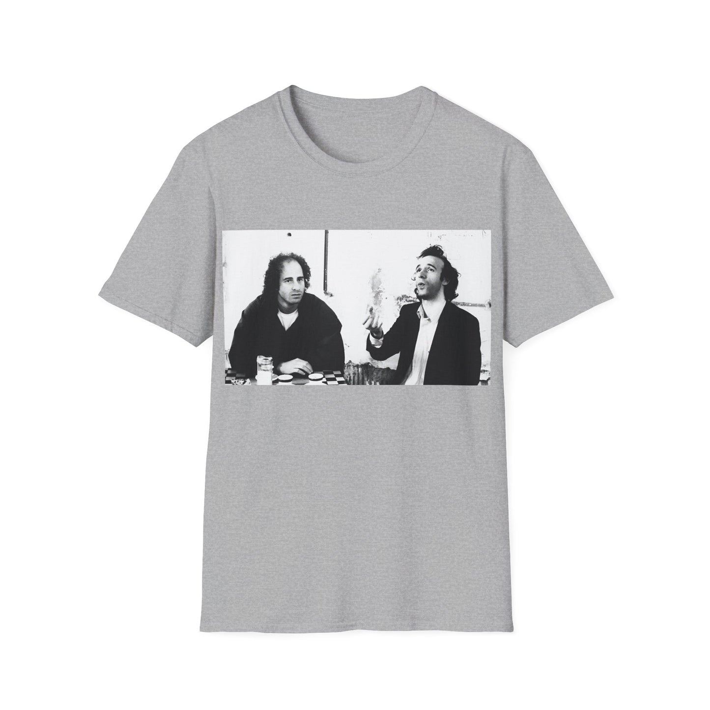 steven wright and roberto benigni from coffee and cigarettes tshirt