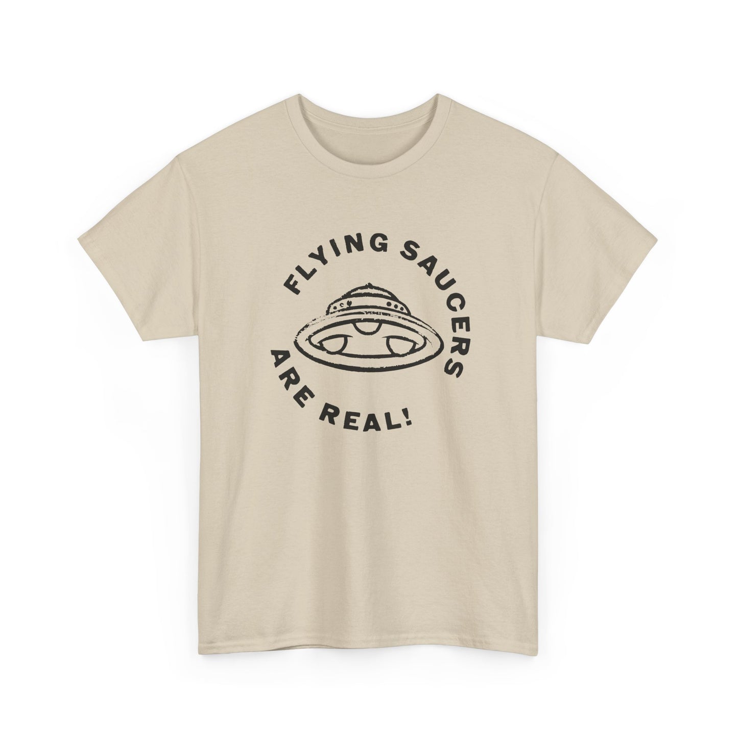 flying saucers are real! vintage style image tshirt