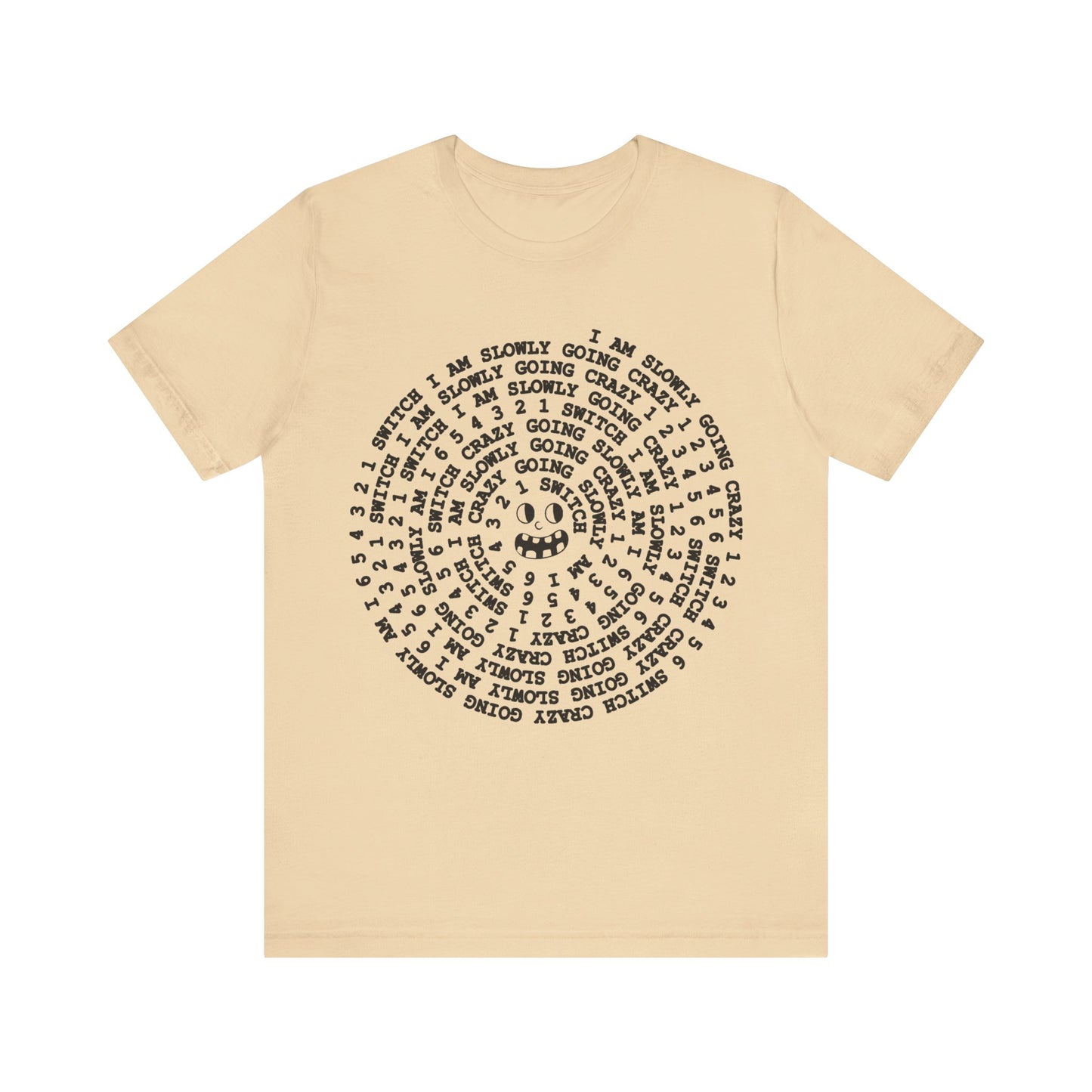 i am slowly going crazy song spiral tshirt