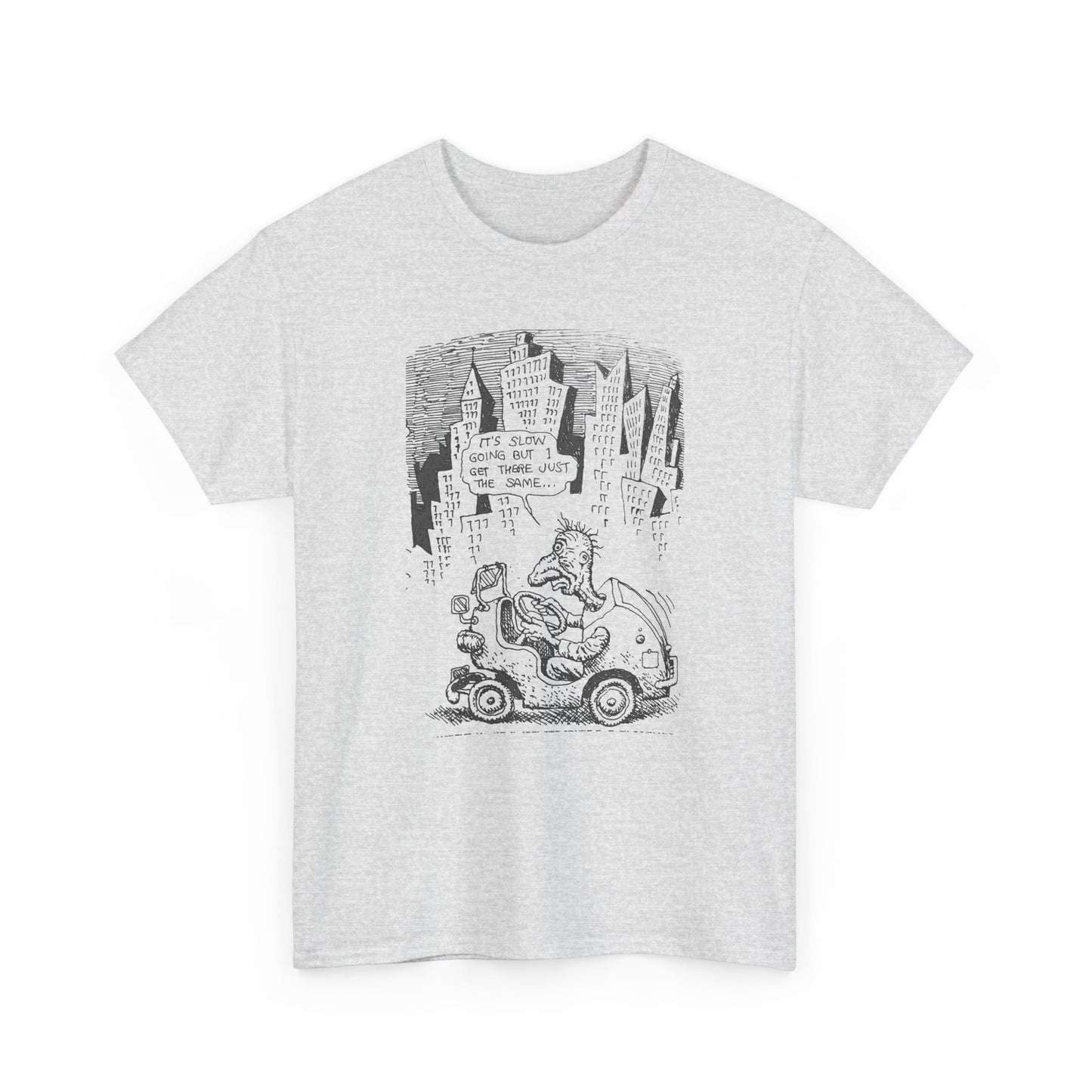 r. crumb slow going illustration tshirt