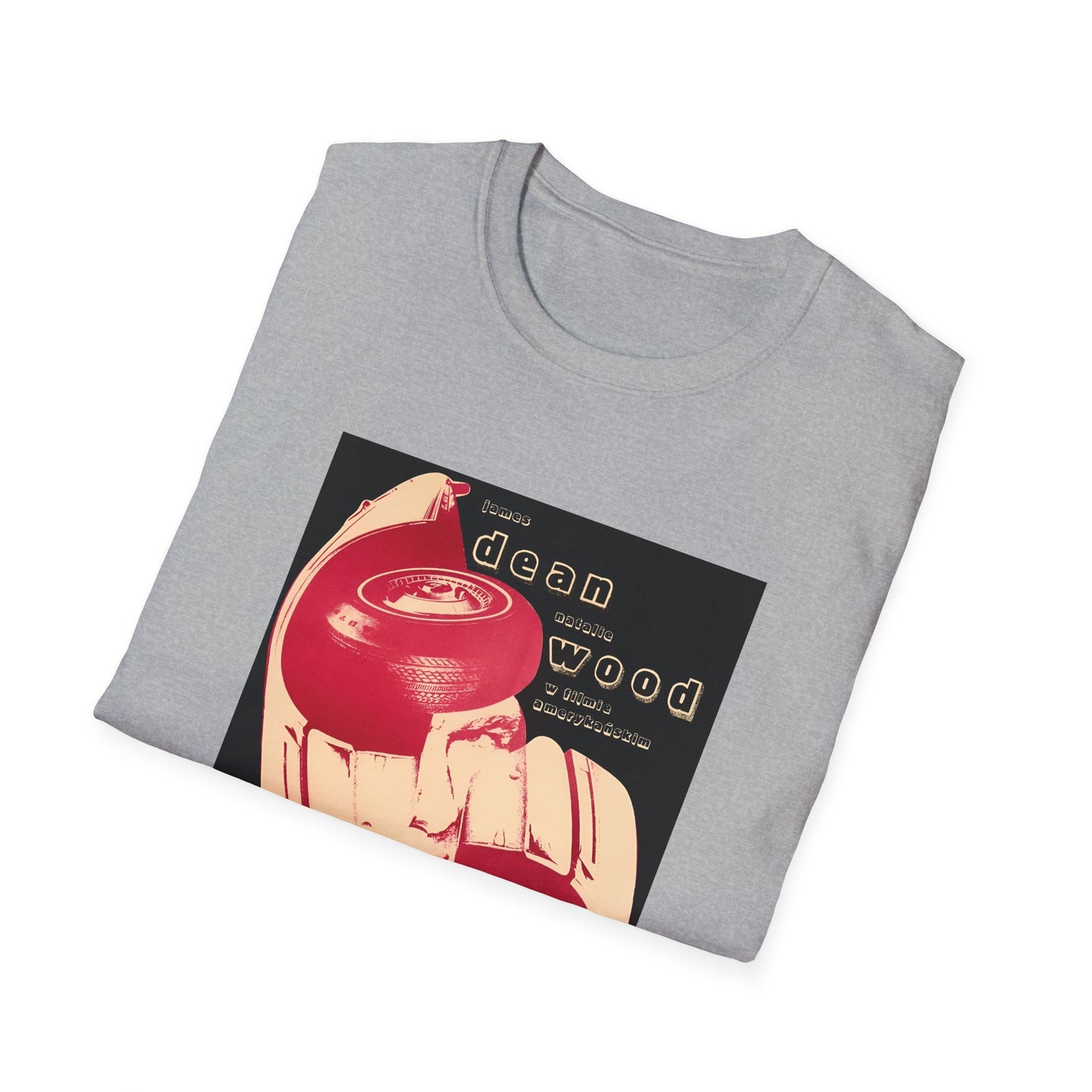 1970 polish movie poster for rebel without a cause 1955 with james dean tshirt