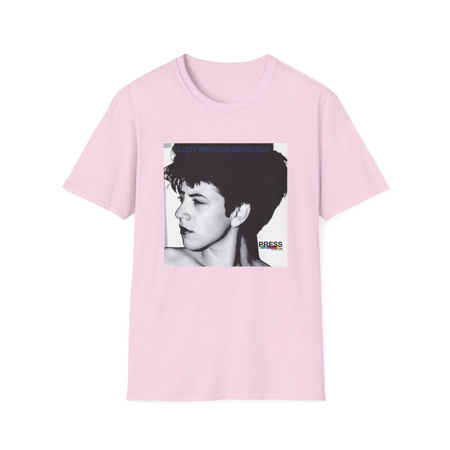 lizzy mercier descloux 1979 press color album cover tshirt
