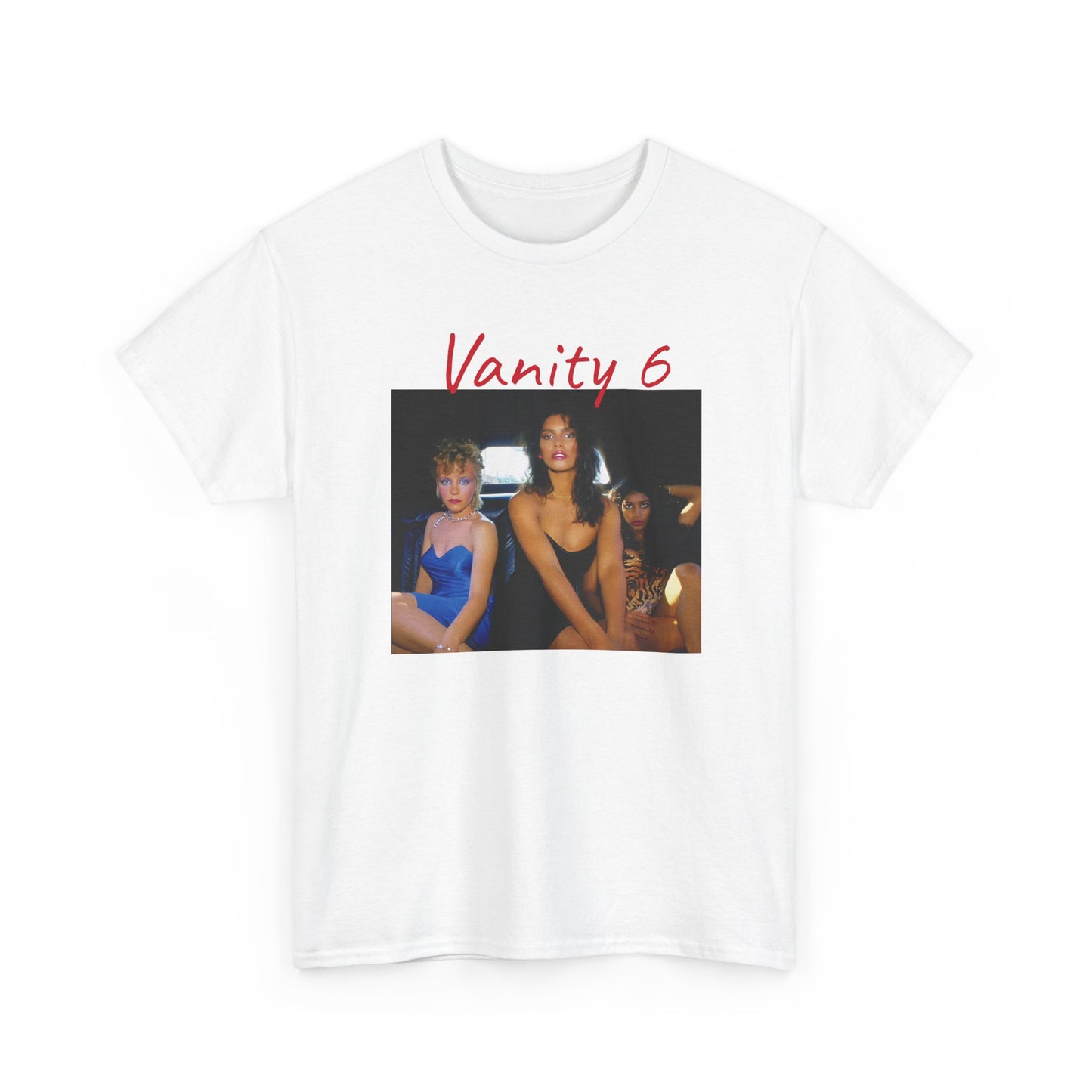 vanity 6 in a limousine tshirt